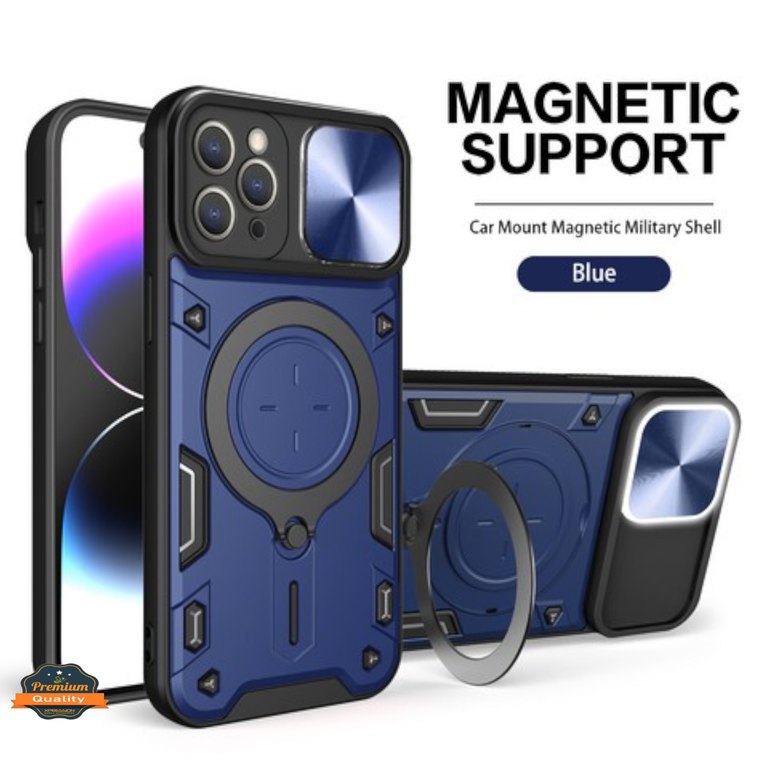 For Samsung Galaxy A36 MagSafe Compatible Ring Stand & Lens Protector Case Cover - Picture 28 of 67