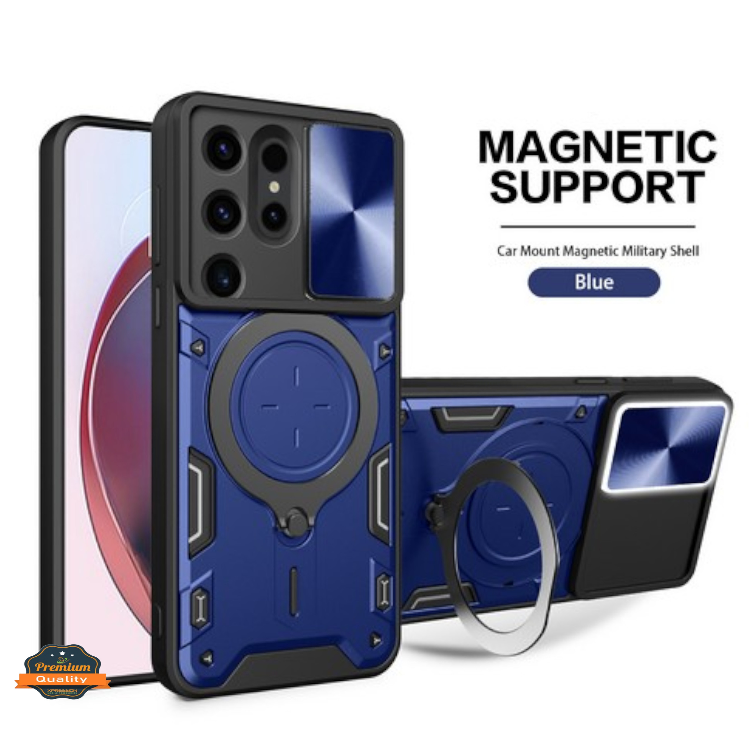 For Samsung Galaxy A36 MagSafe Compatible Ring Stand & Lens Protector Case Cover - Picture 25 of 67