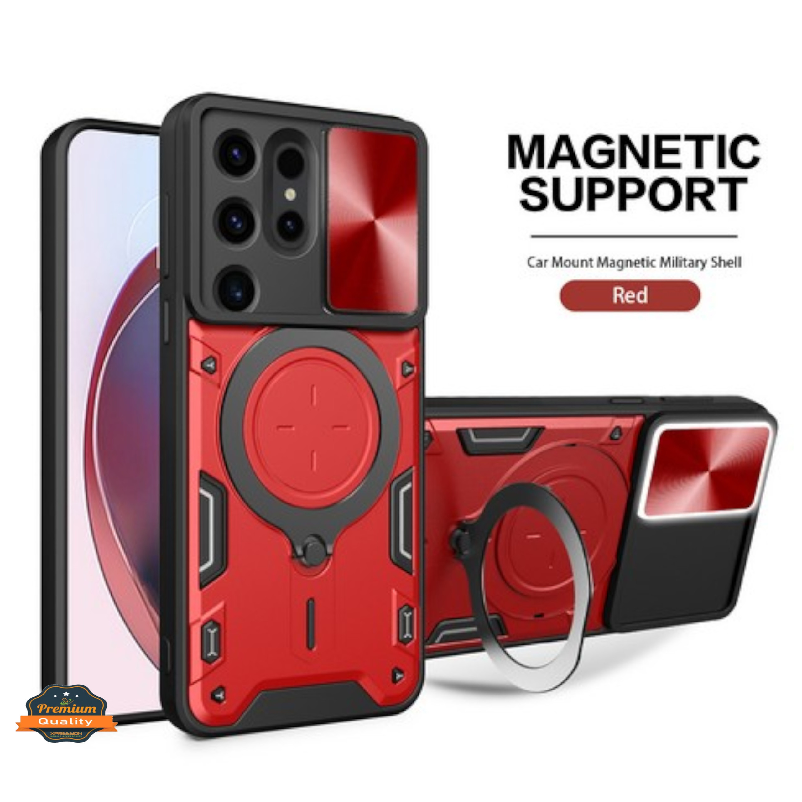For Samsung Galaxy A36 MagSafe Compatible Ring Stand & Lens Protector Case Cover - Picture 36 of 67