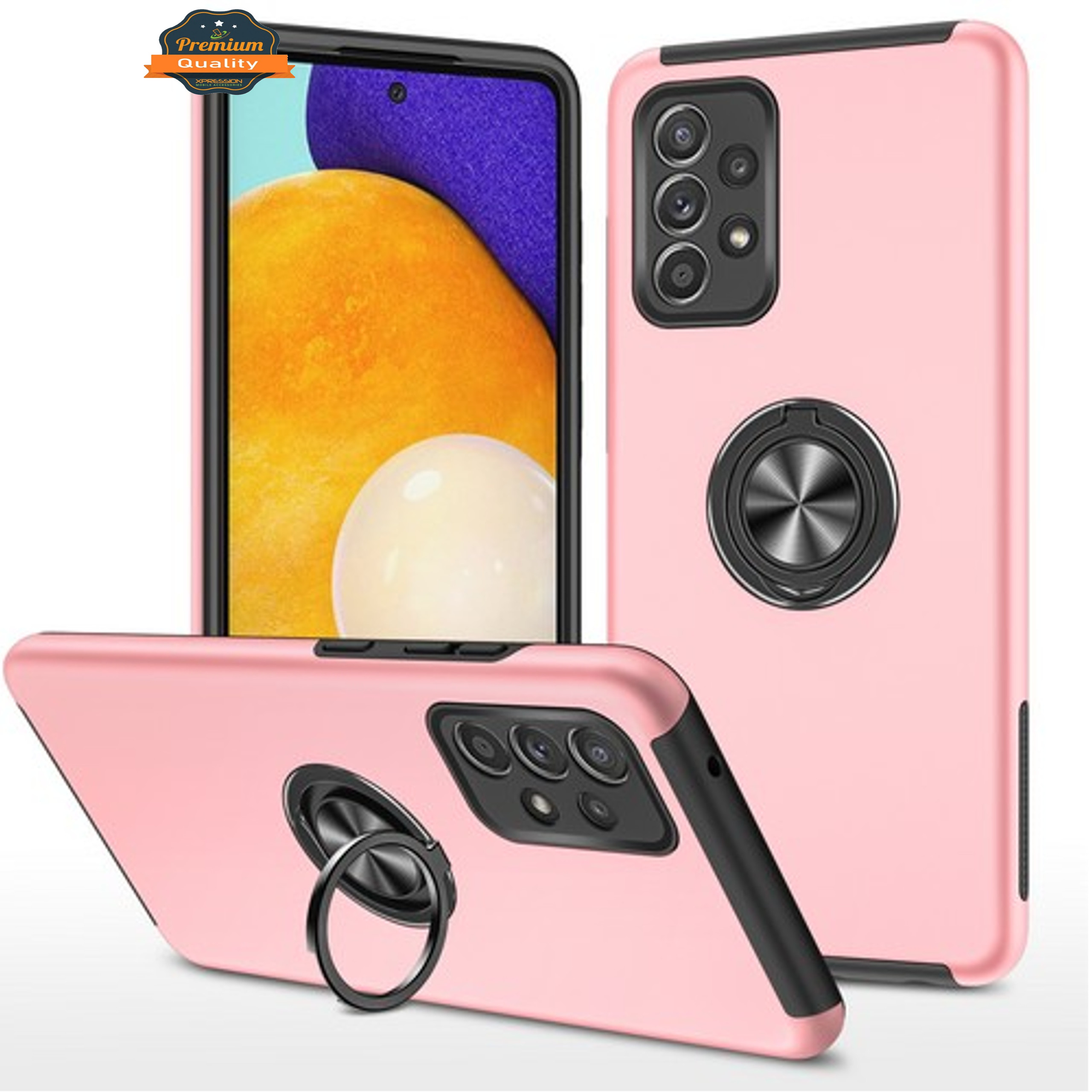 For Samsung Galaxy A54 Hybrid Metal Ring Stand 360° Rotation Hard PC Case Cover - Picture 42 of 57