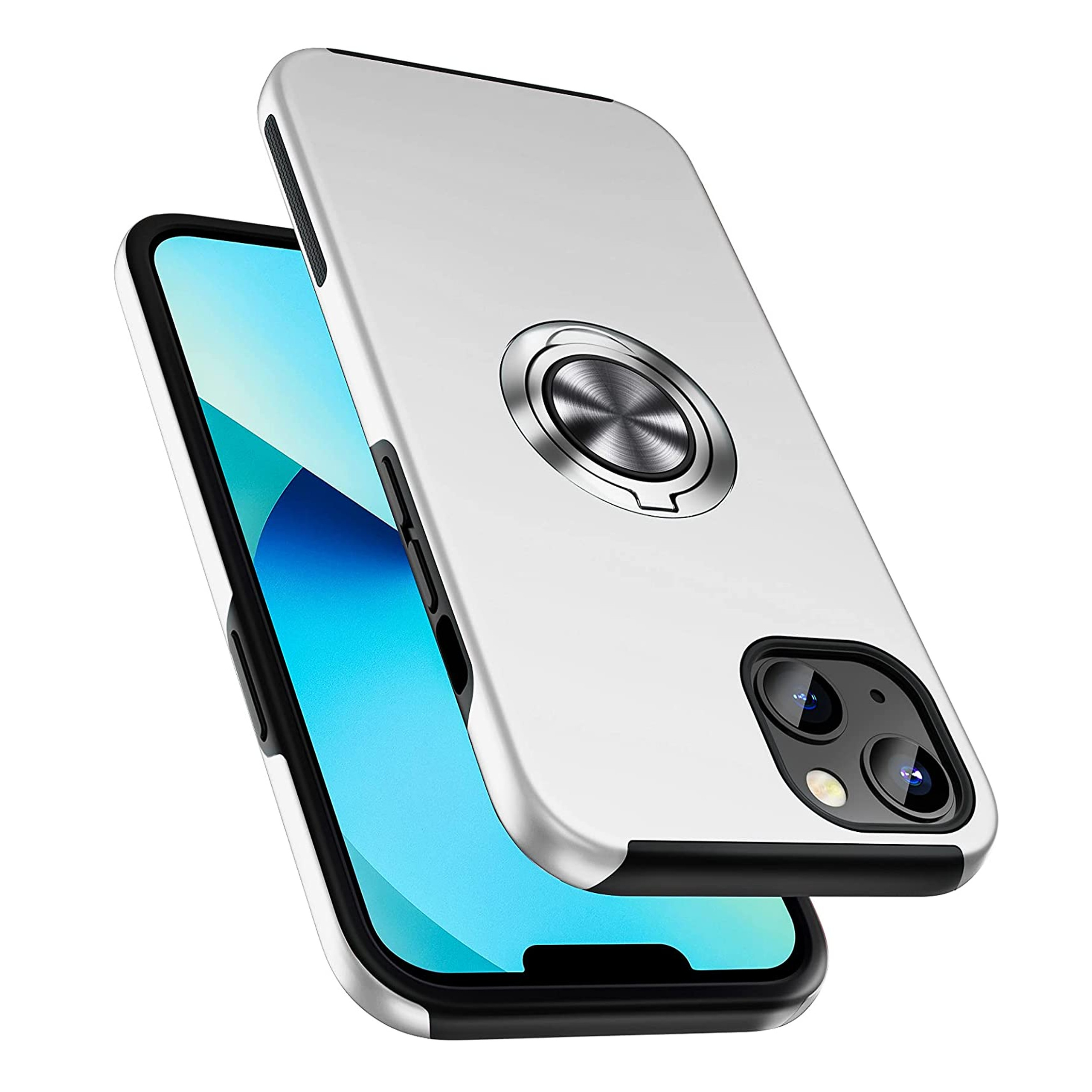 For Samsung Galaxy A54 Hybrid Metal Ring Stand 360° Rotation Hard PC Case Cover - Picture 52 of 57