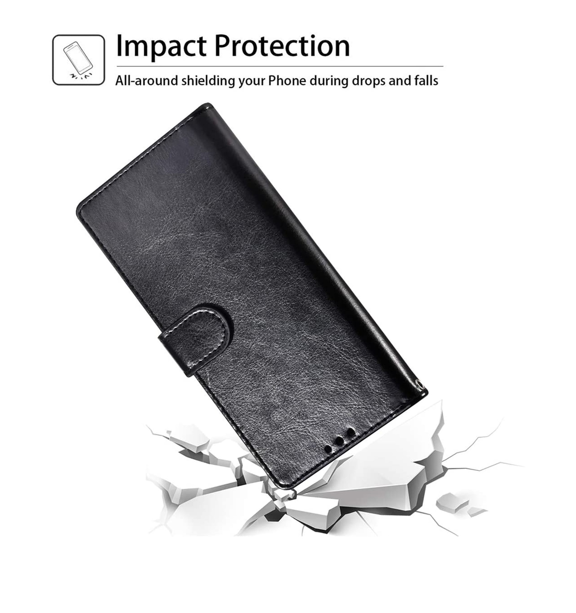 For Samsung Galaxy S22+ Plus Leather Wallet Case with Card Holder Storage Cover - Picture 14 of 46
