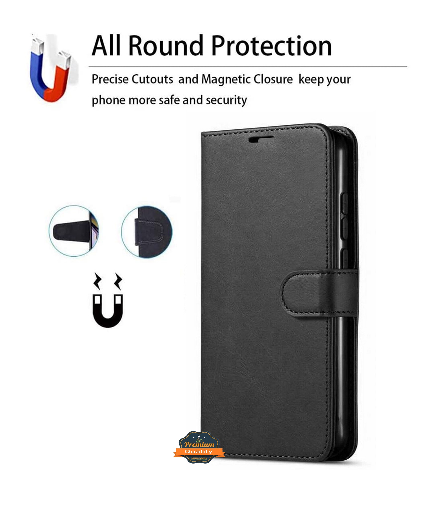 For Samsung Galaxy S22+ Plus Leather Wallet Case with Card Holder Storage Cover - Picture 17 of 46