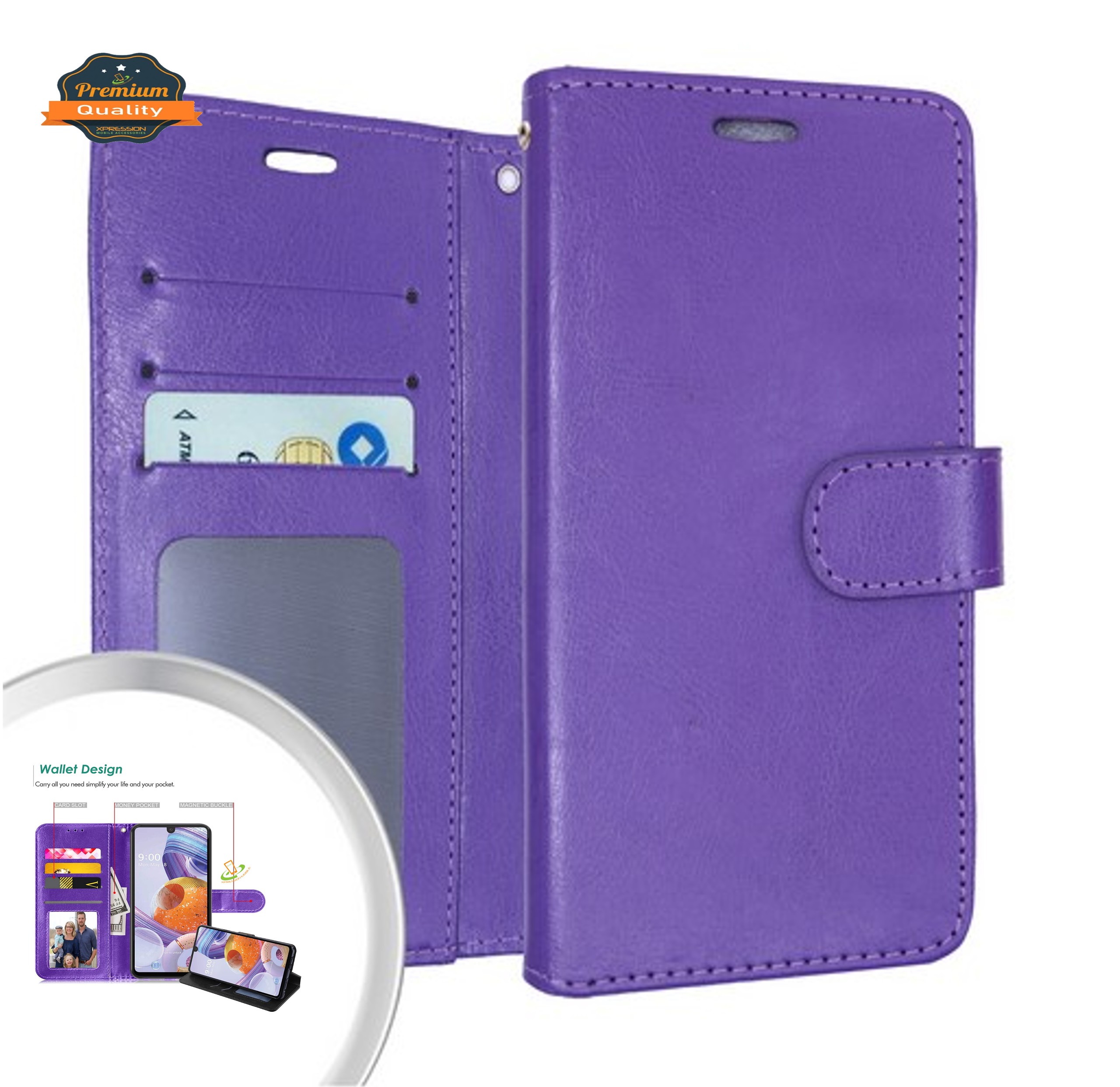 For Samsung Galaxy S22+ Plus Leather Wallet Case with Card Holder Storage Cover - Picture 21 of 46