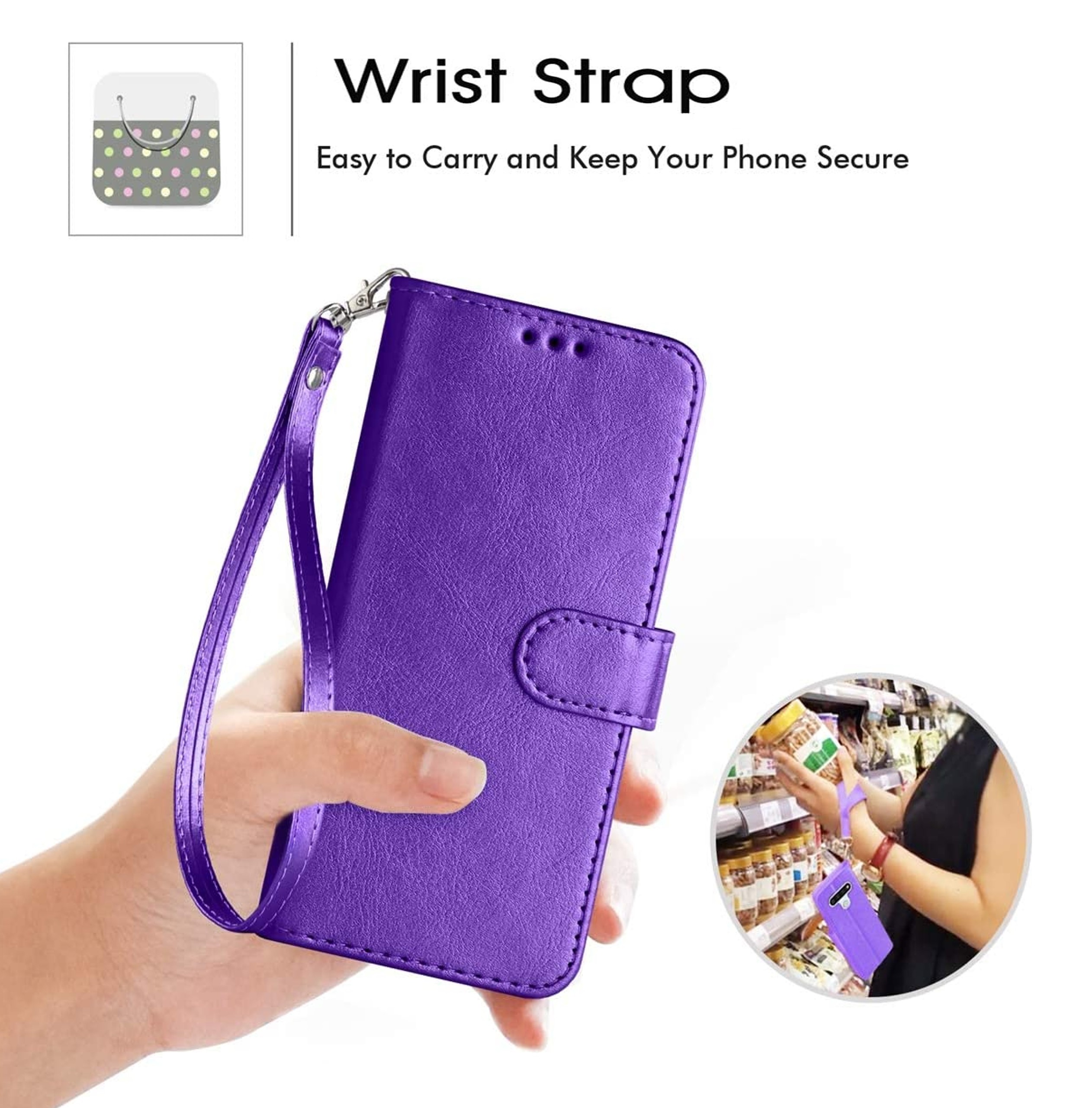 For Samsung Galaxy S22+ Plus Leather Wallet Case with Card Holder Storage Cover - Picture 24 of 46