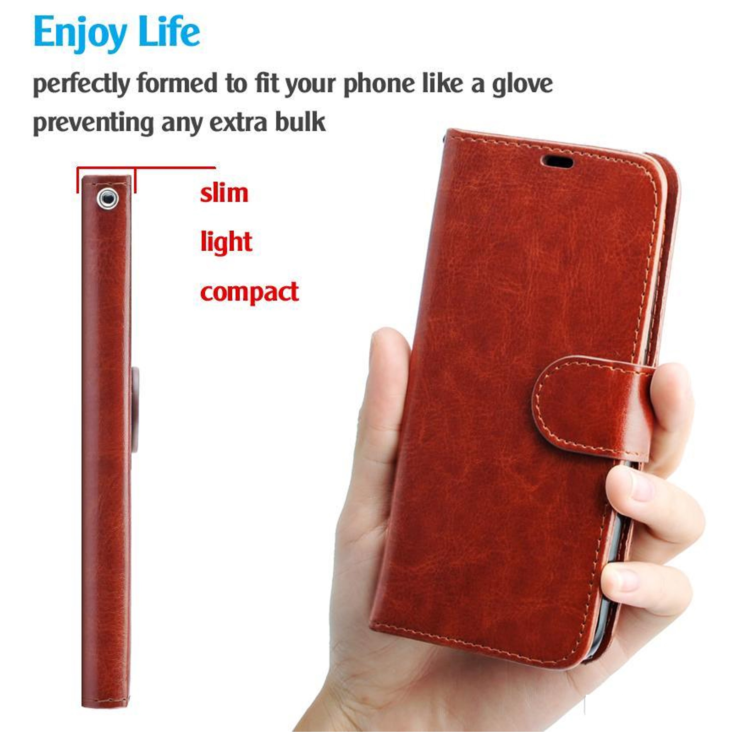For Samsung Galaxy S22+ Plus Leather Wallet Case with Card Holder Storage Cover - Picture 43 of 46