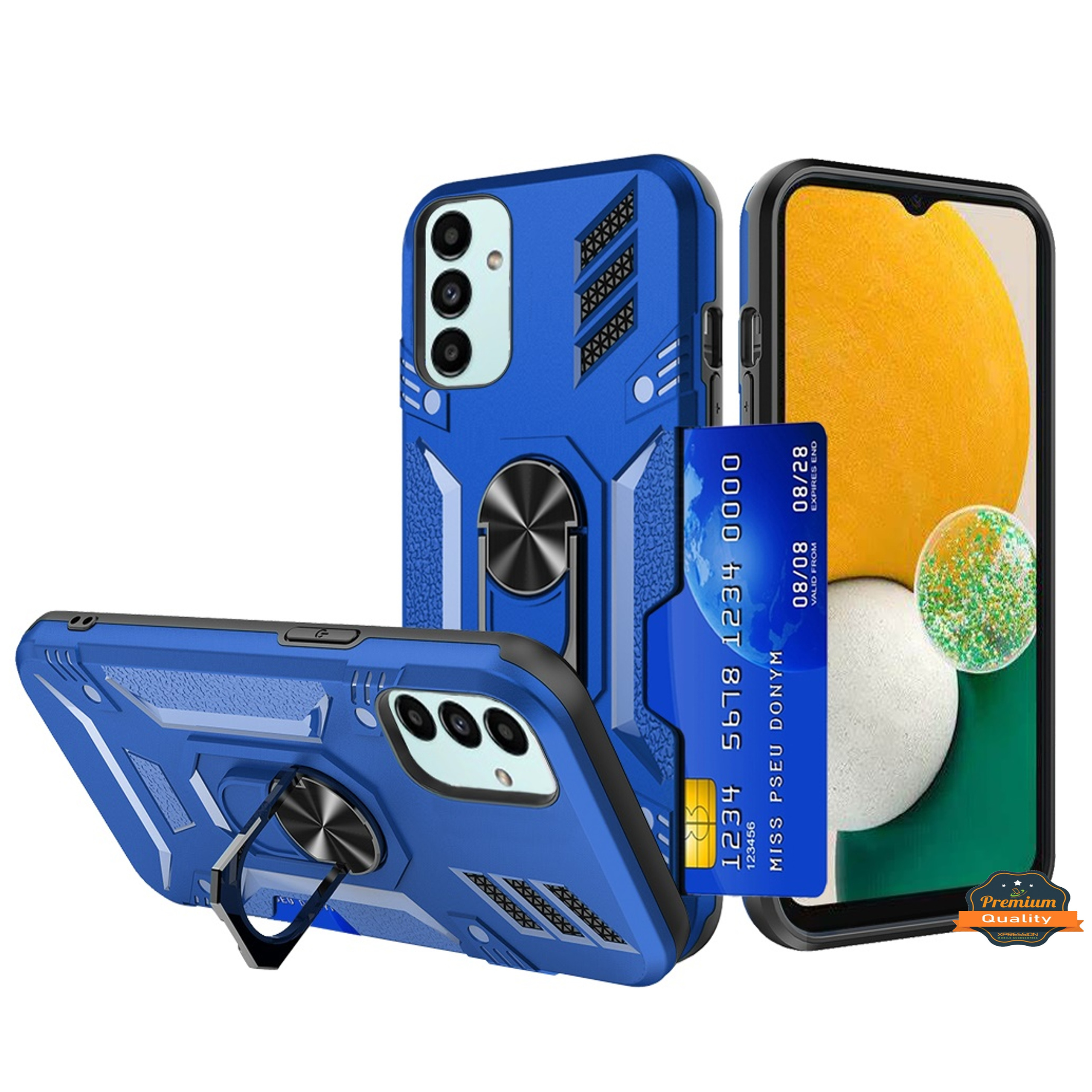 For Samsung Galaxy S22 Ultra Invisible Wallet Card Holder Ring Stand Case Cover - Picture 16 of 37