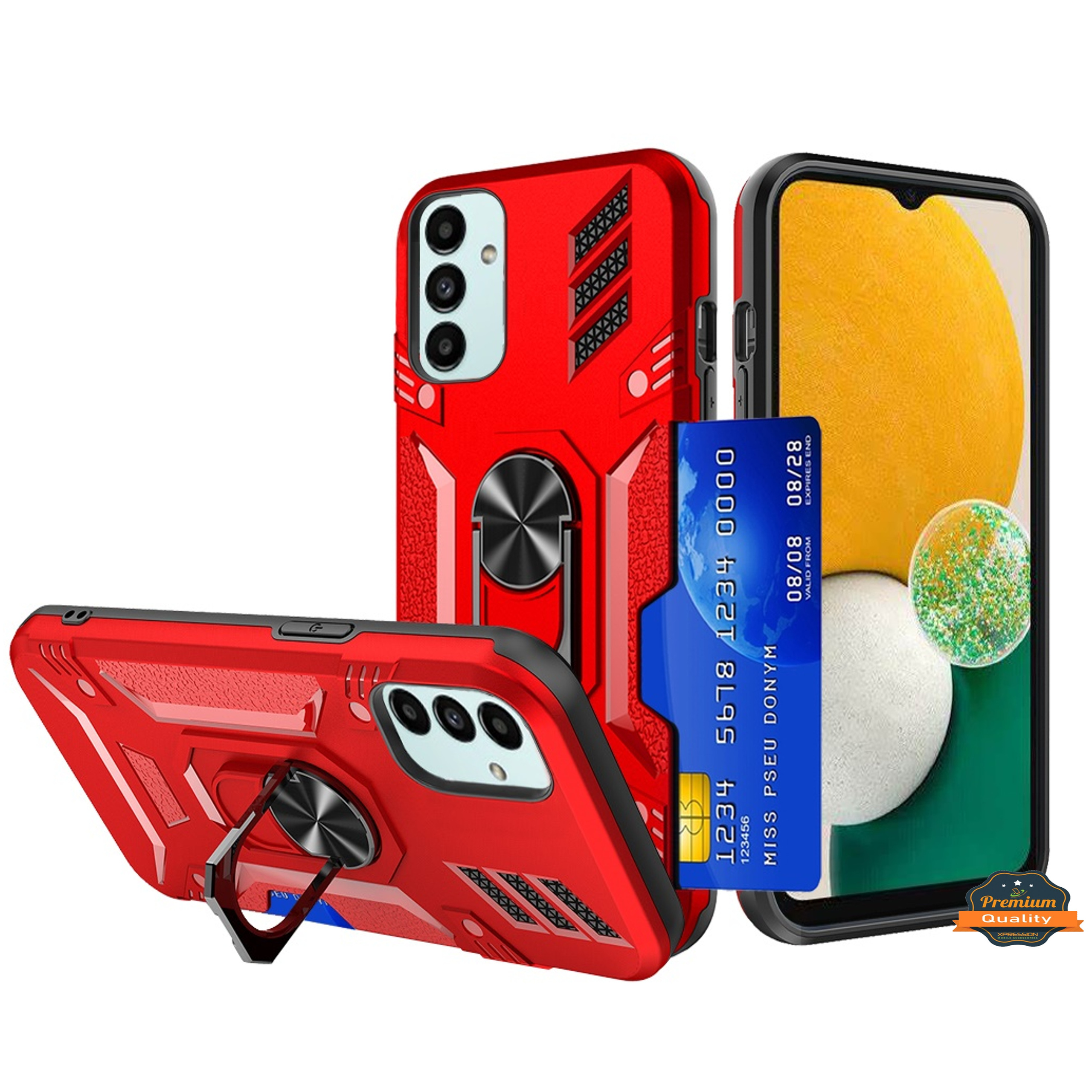 For Samsung Galaxy S22 Ultra Invisible Wallet Card Holder Ring Stand Case Cover - Picture 28 of 37