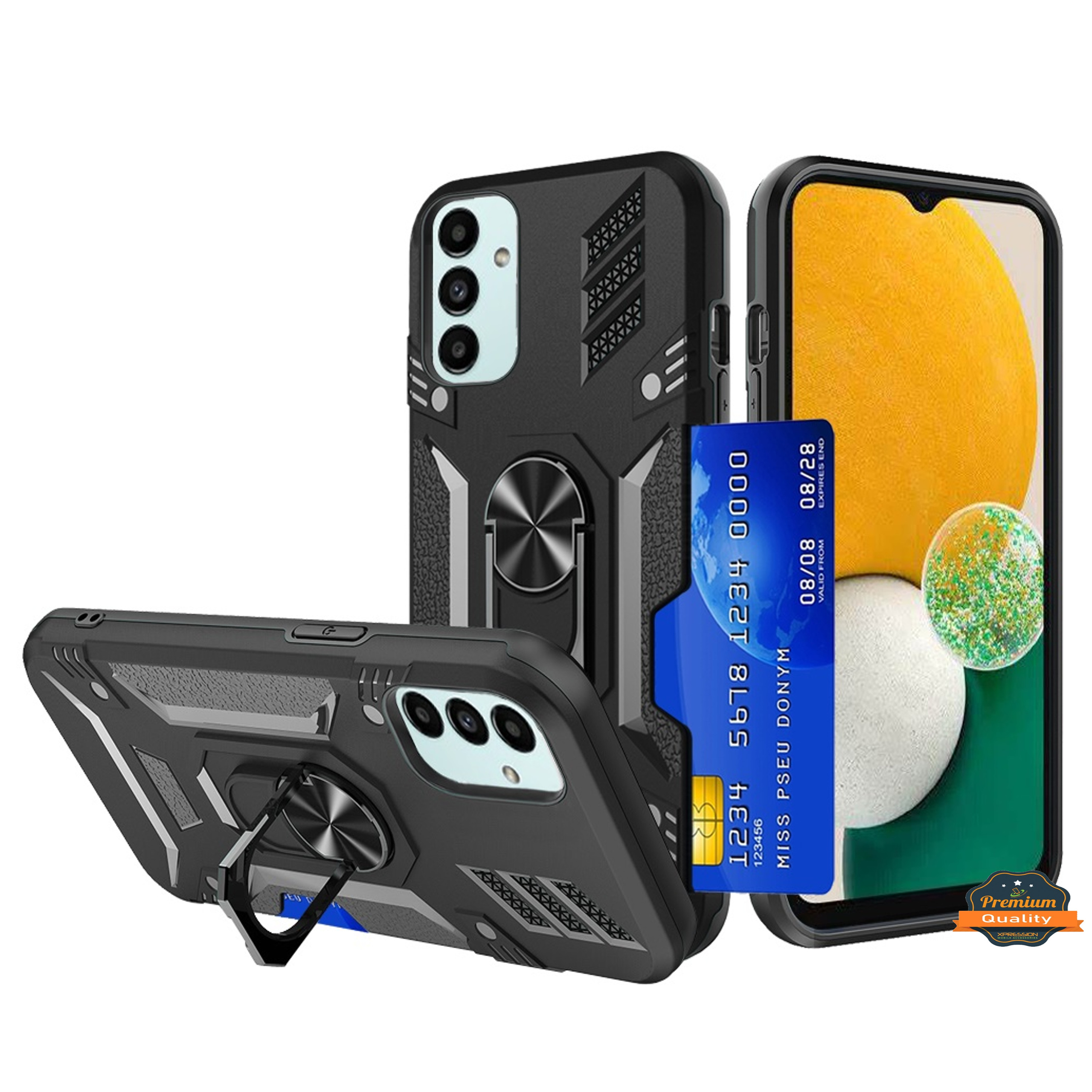 For Samsung Galaxy S22 Ultra Invisible Wallet Card Holder Ring Stand Case Cover - Picture 34 of 37