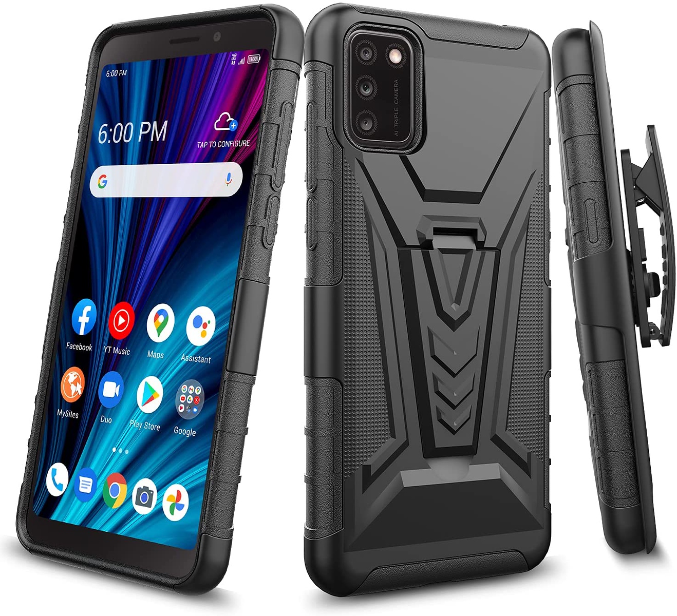Funda protectora con clip para cinturón con blindaje ultra híbrido para Samsung Galaxy S22 - Imagen 18 de 37