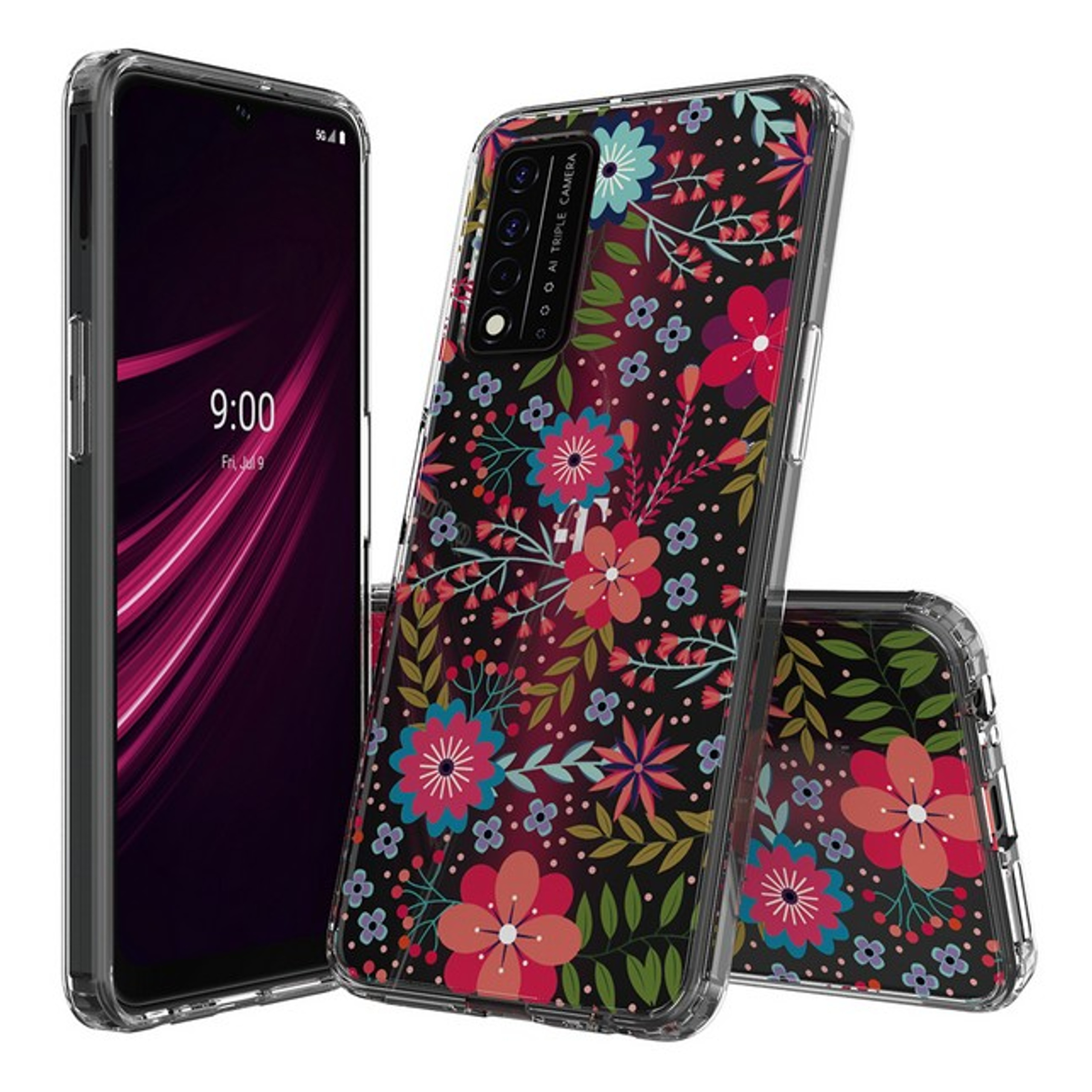 Für Samsung Galaxy S25 / S24 Floral Design Hybrid TPU Hart PC Hülle Cover - Bild 13 von 37