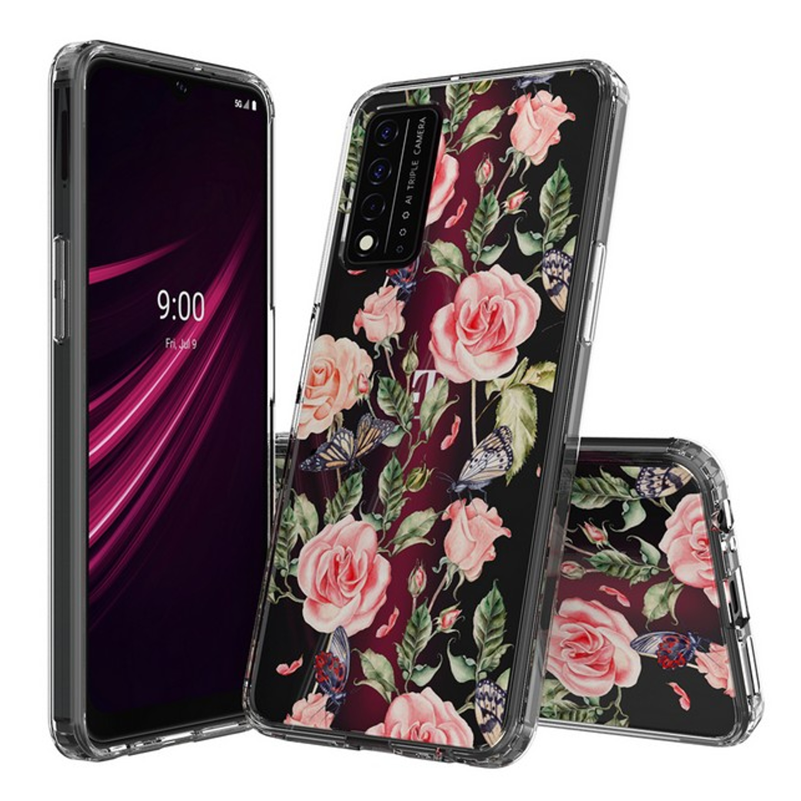 Für Samsung Galaxy S25 / S24 Floral Design Hybrid TPU Hart PC Hülle Cover - Bild 22 von 37