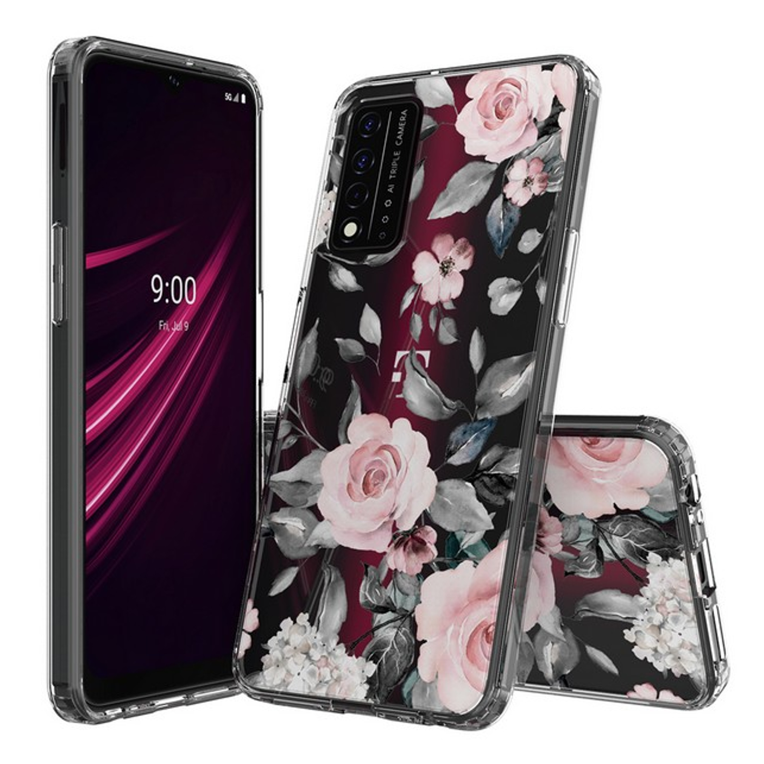 Für Samsung Galaxy S25 / S24 Floral Design Hybrid TPU Hart PC Hülle Cover - Bild 31 von 37