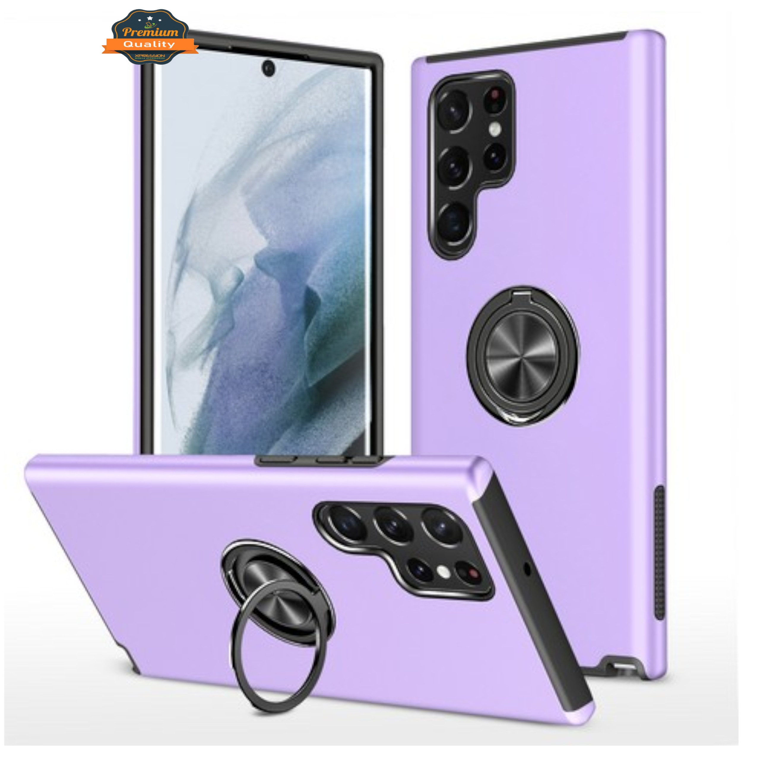 For Samsung Galaxy S25 /S24 Hybrid 360° Ring Stand PC Military Grade Case Cover - Imagen 37 de 54