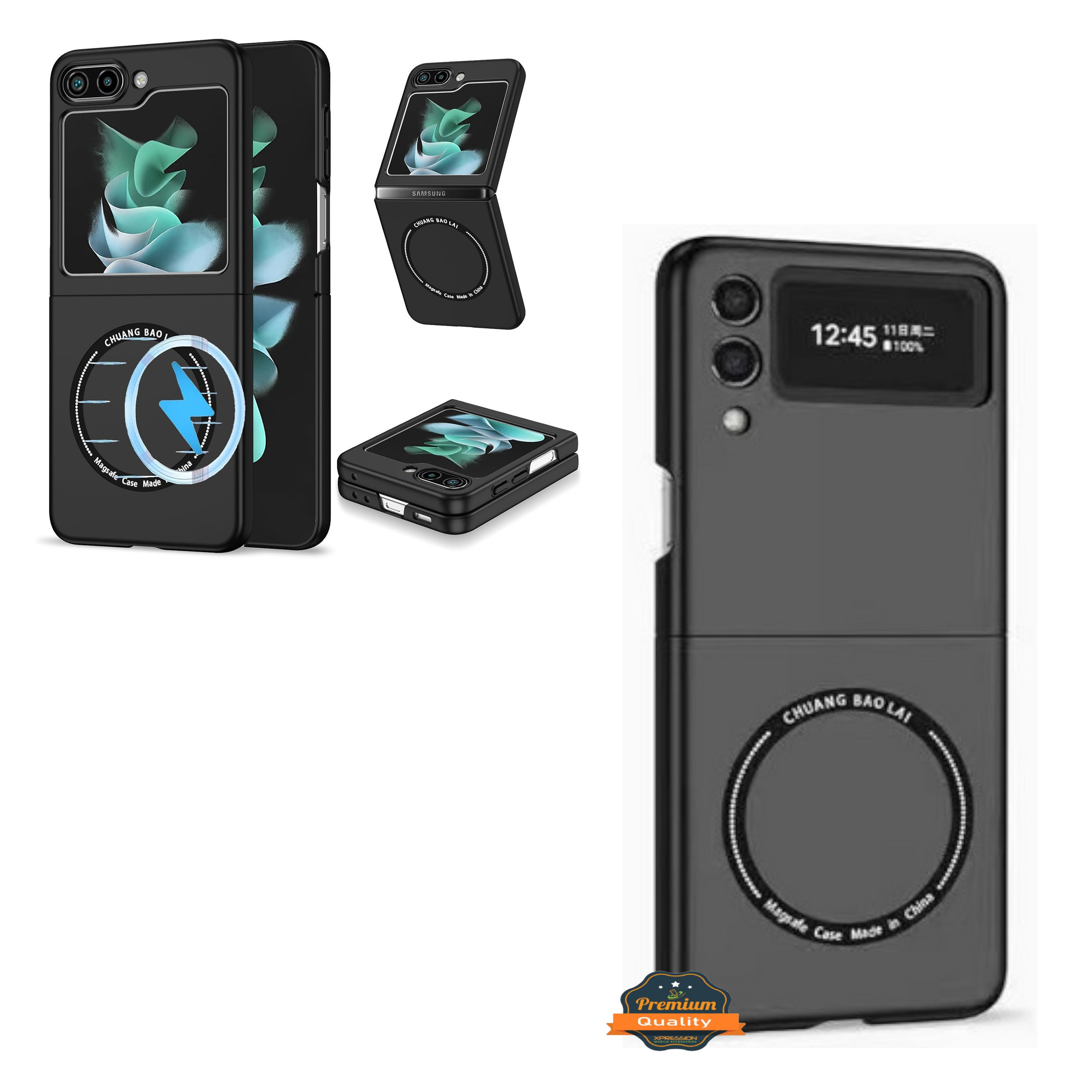 For Samsung Galaxy Z Flip 5 5G Compatible with MagSafe Matte Skin TPU Case Cover - Picture 12 of 64