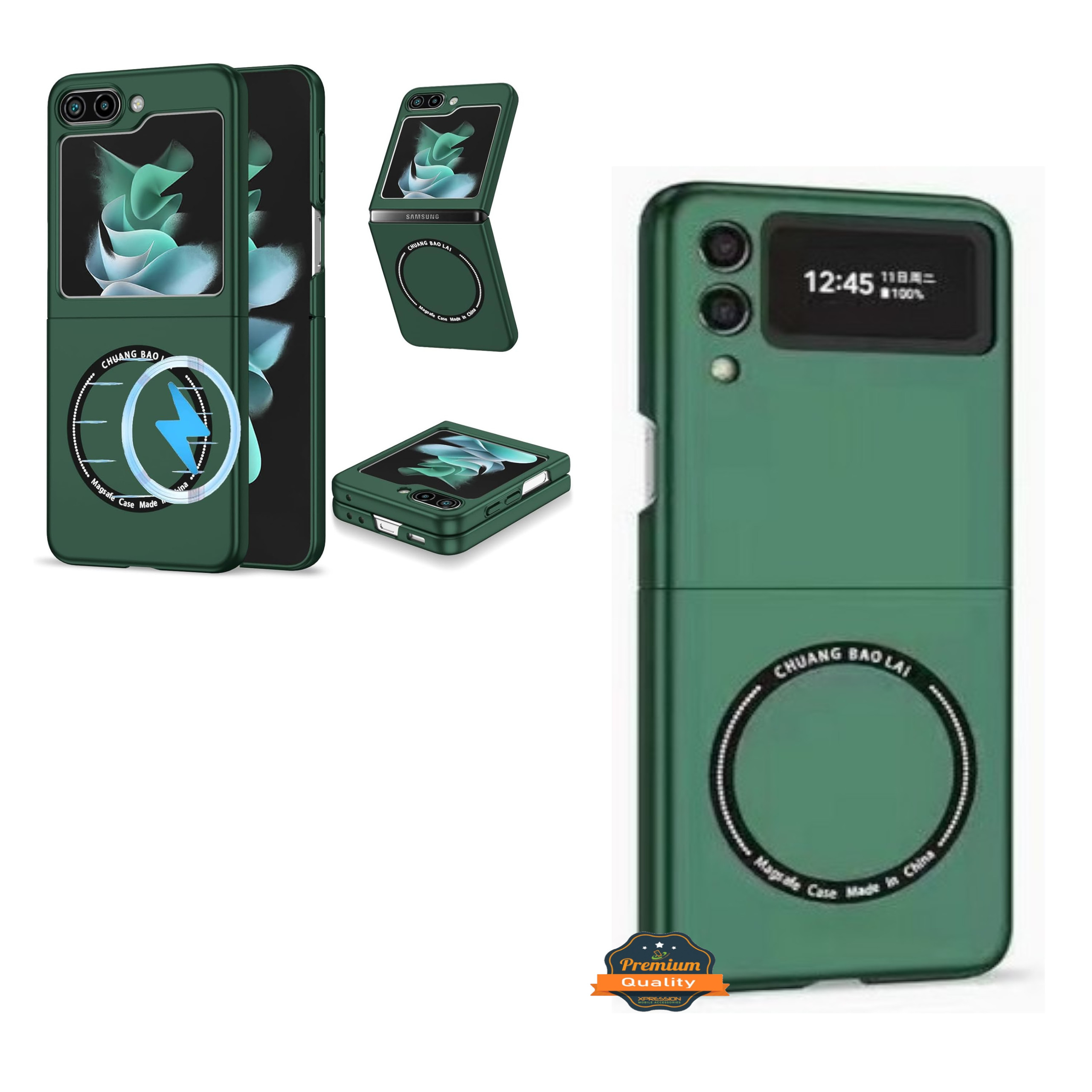 For Samsung Galaxy Z Flip 5 5G Compatible with MagSafe Matte Skin TPU Case Cover - Picture 30 of 64