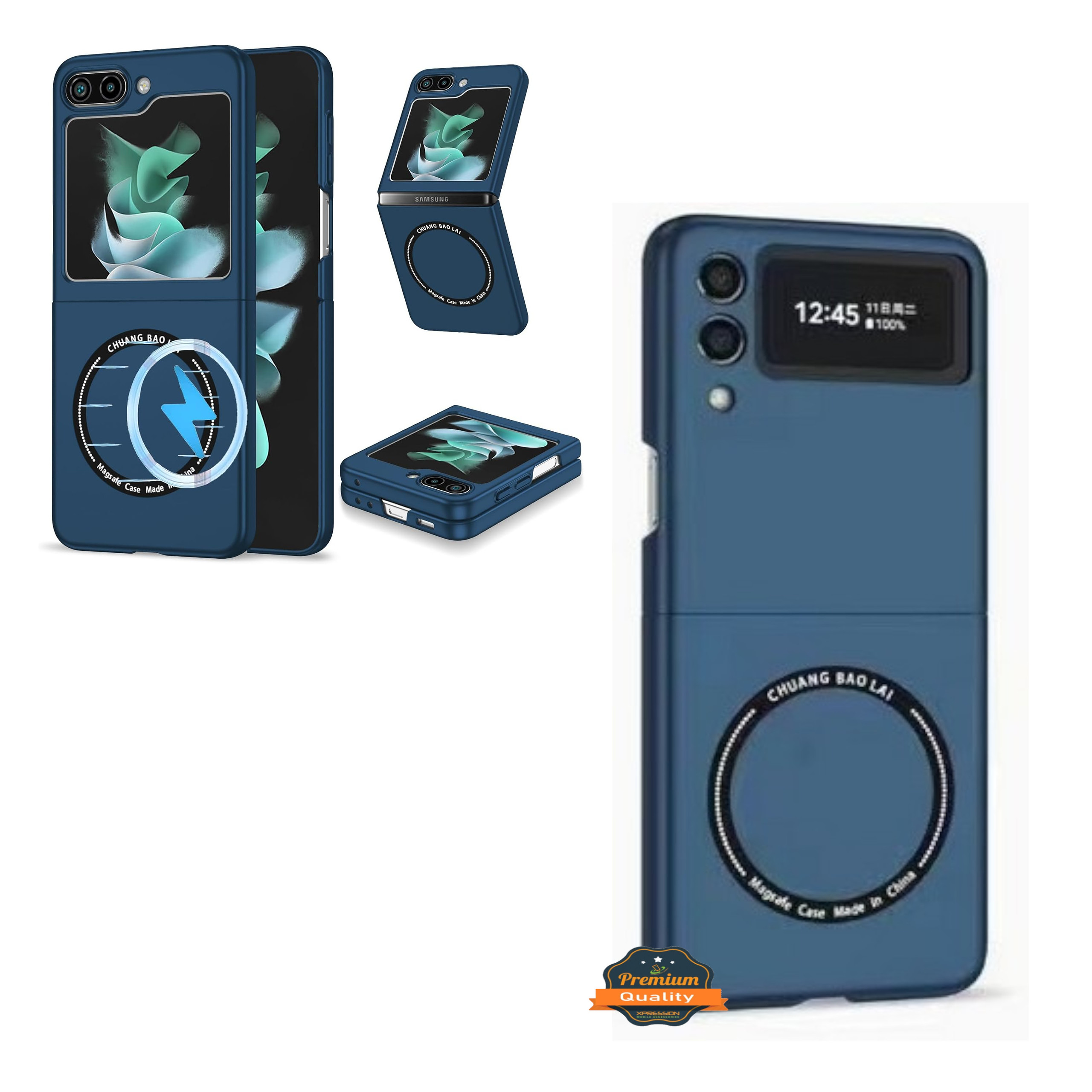 For Samsung Galaxy Z Flip 5 5G Compatible with MagSafe Matte Skin TPU Case Cover - Picture 21 of 64