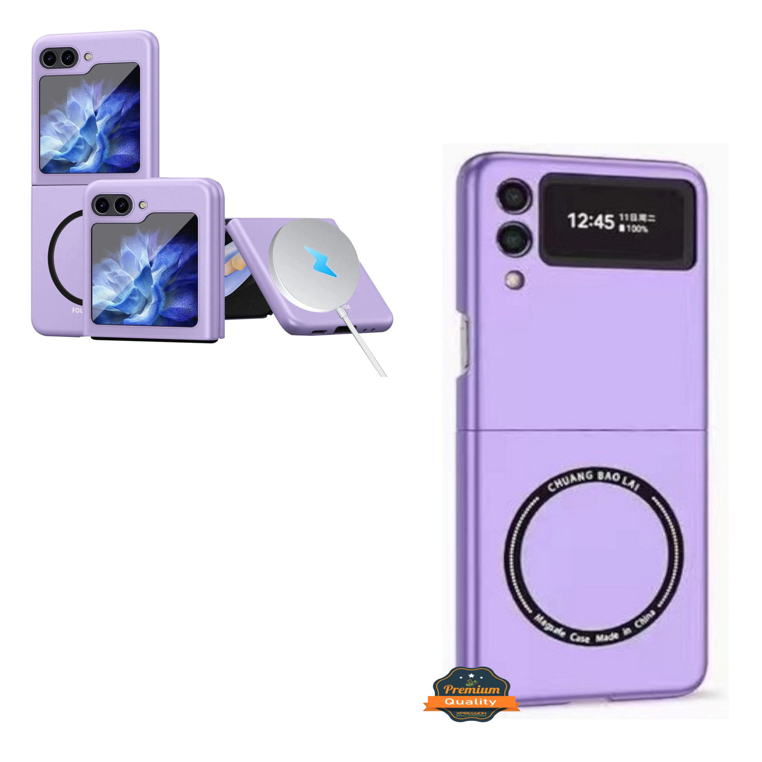 For Samsung Galaxy Z Flip 5 5G Compatible with MagSafe Matte Skin TPU Case Cover - Picture 48 of 64