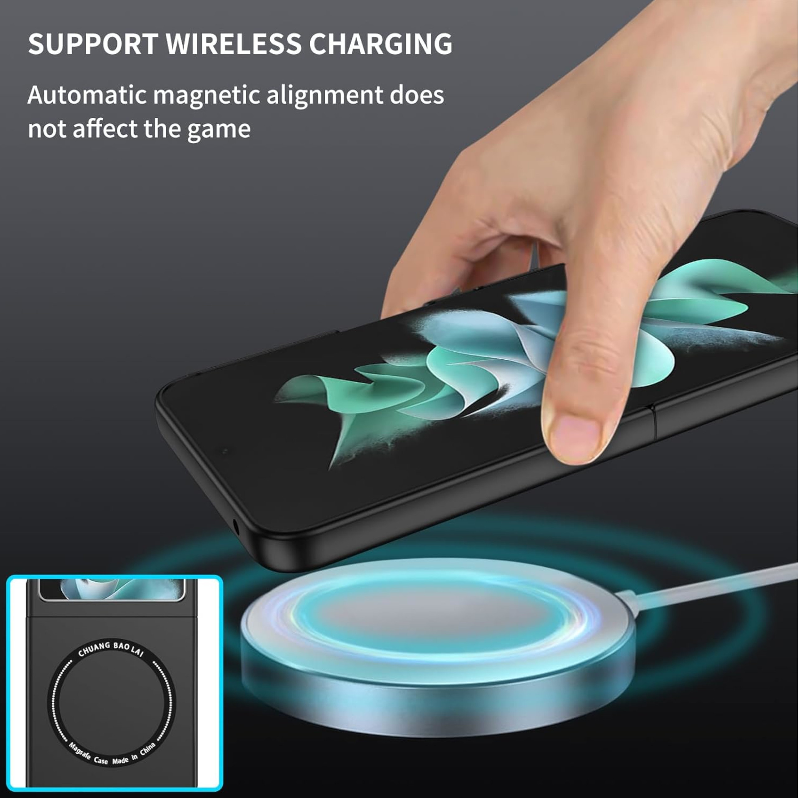 For Samsung Galaxy Z Flip 5 5G Compatible with MagSafe Matte Skin TPU Case Cover - Picture 53 of 64