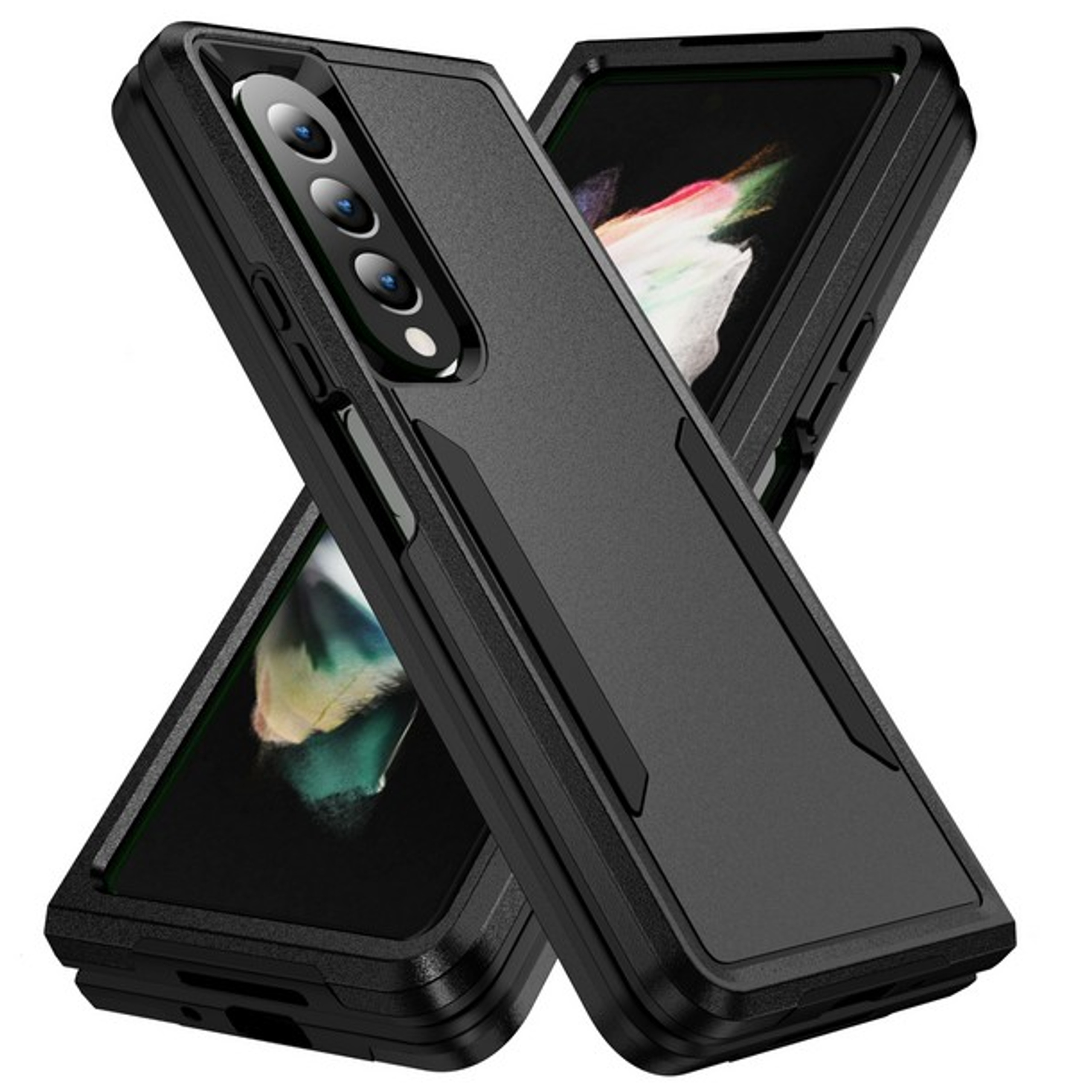 For Samsung Galaxy Z Fold 5 Hybrid Rugged Hard PC TPU Military-Grade Case Cover - Photo 12 sur 39