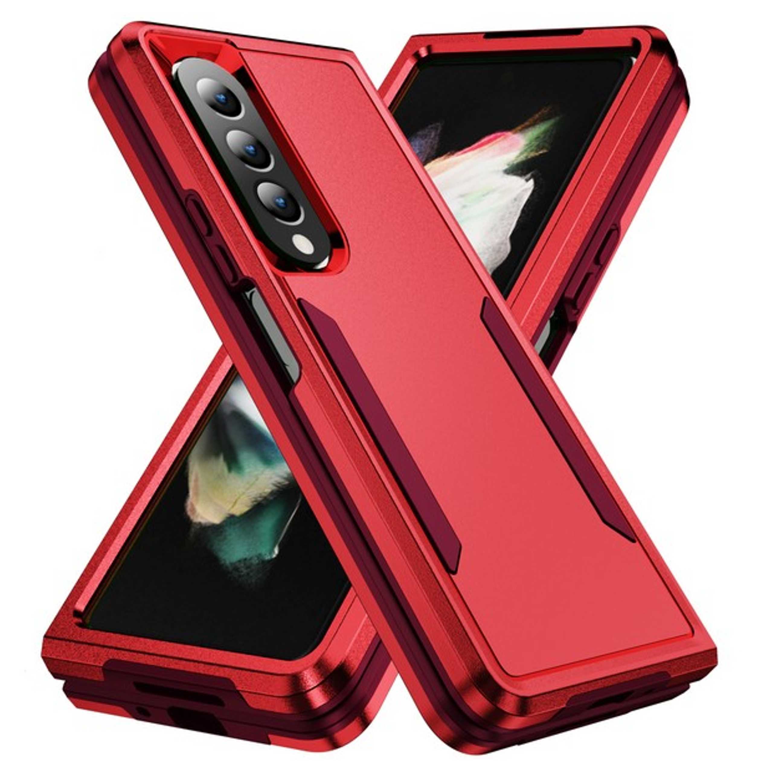 For Samsung Galaxy Z Fold 5 Hybrid Rugged Hard PC TPU Military-Grade Case Cover - Photo 32 sur 39