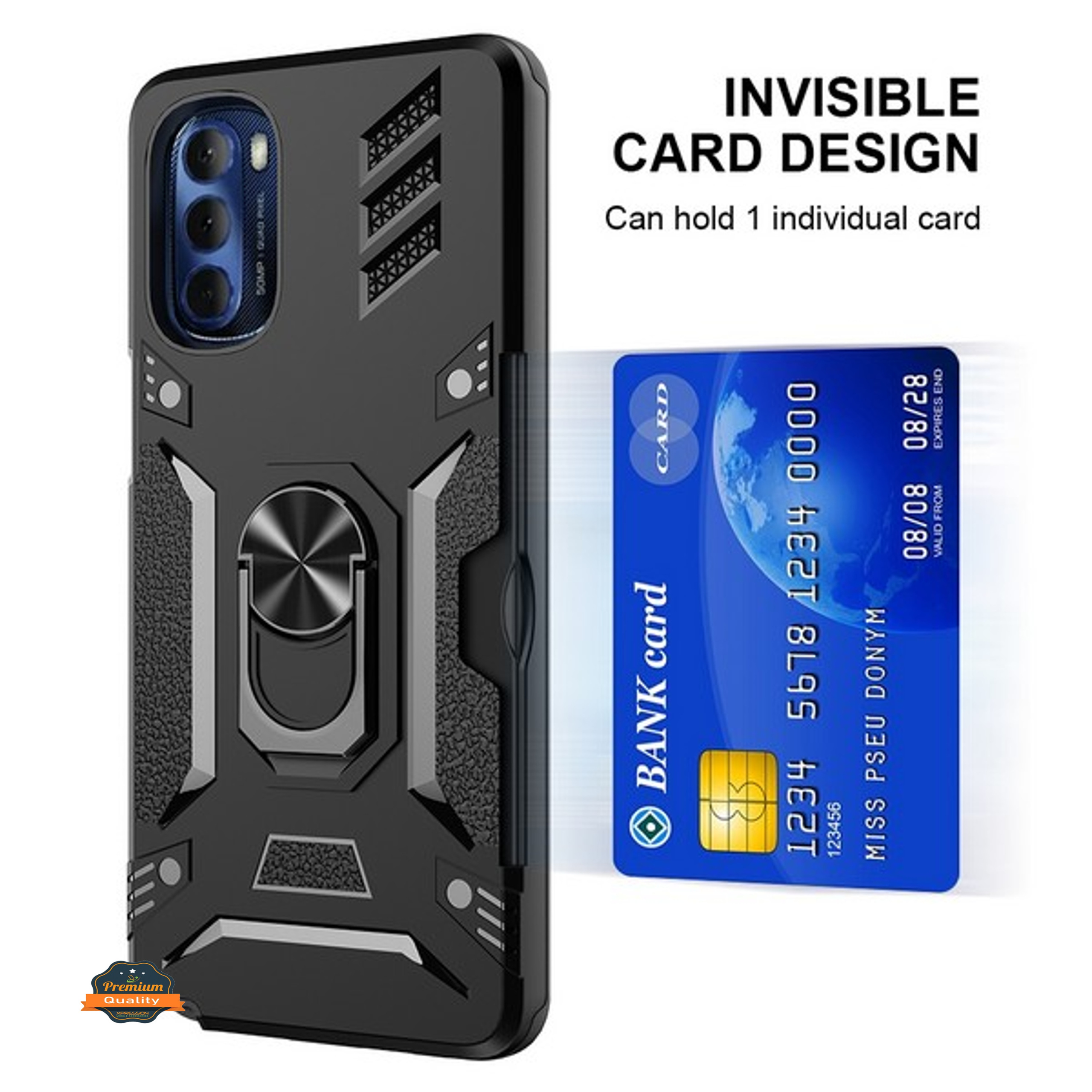 For Gabb Phone 4 Pro Back Wallet Card Holder with Ring Stand Case Cover - Picture 11 of 68