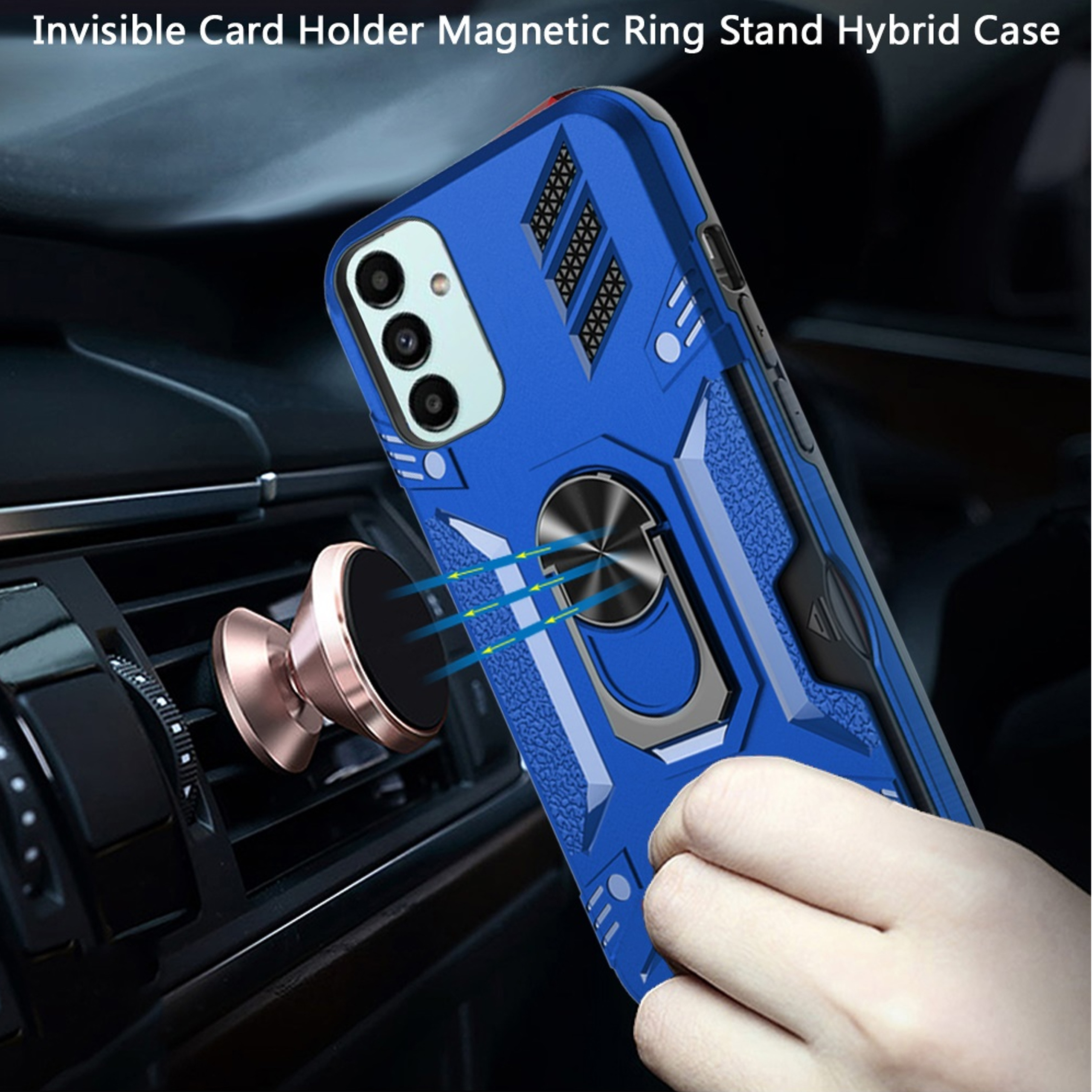 For Gabb Phone 4 Pro Back Wallet Card Holder with Ring Stand Case Cover - Picture 26 of 68