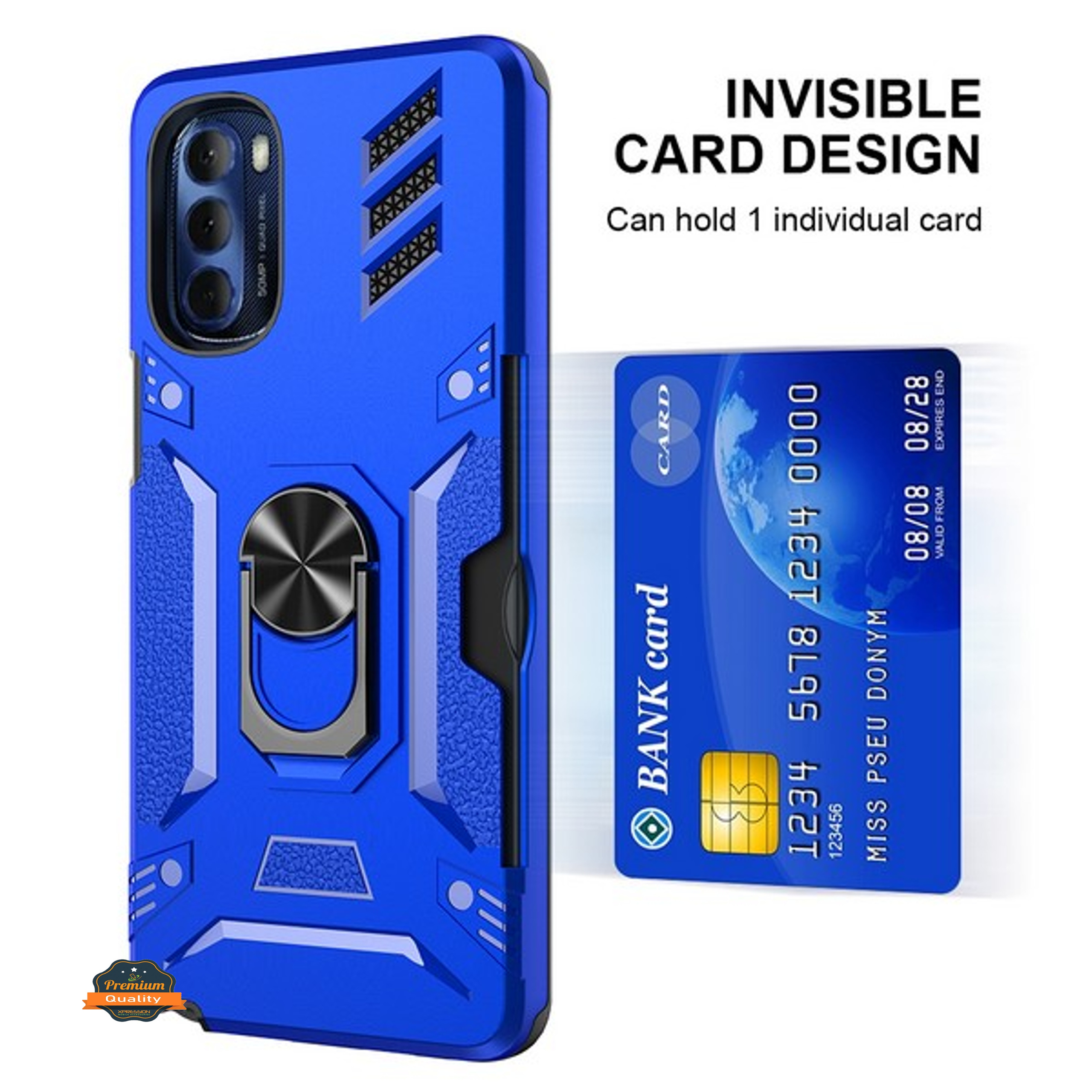 For Gabb Phone 4 Pro Back Wallet Card Holder with Ring Stand Case Cover - Picture 21 of 68