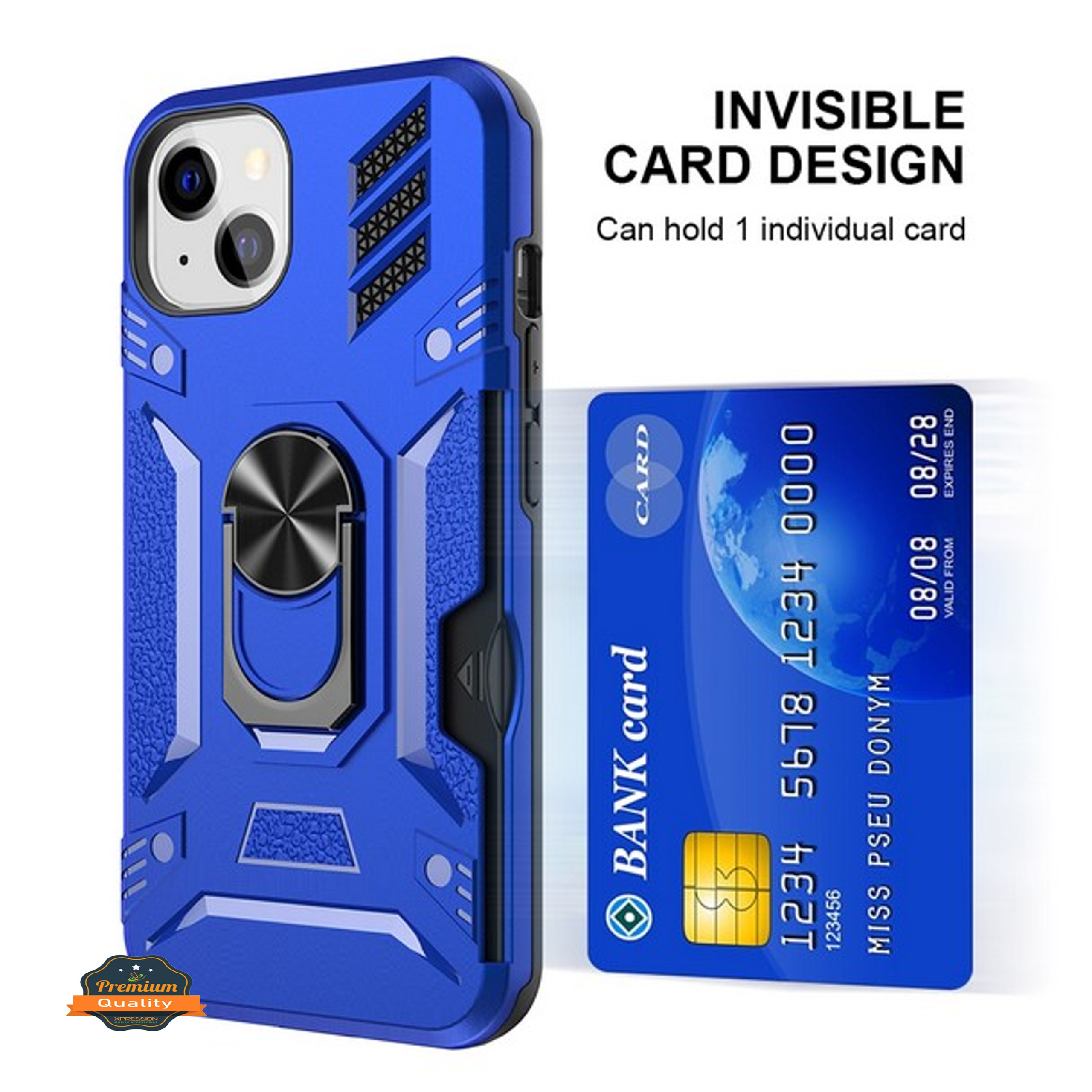 For Gabb Phone 4 Pro Back Wallet Card Holder with Ring Stand Case Cover - Picture 29 of 68