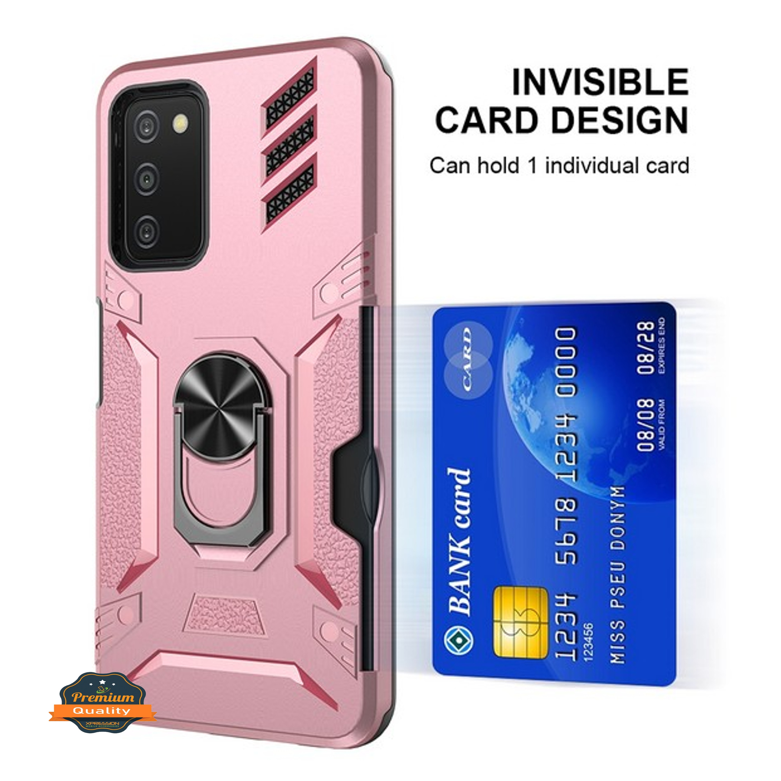 For Gabb Phone 4 Pro Back Wallet Card Holder with Ring Stand Case Cover - Picture 61 of 68