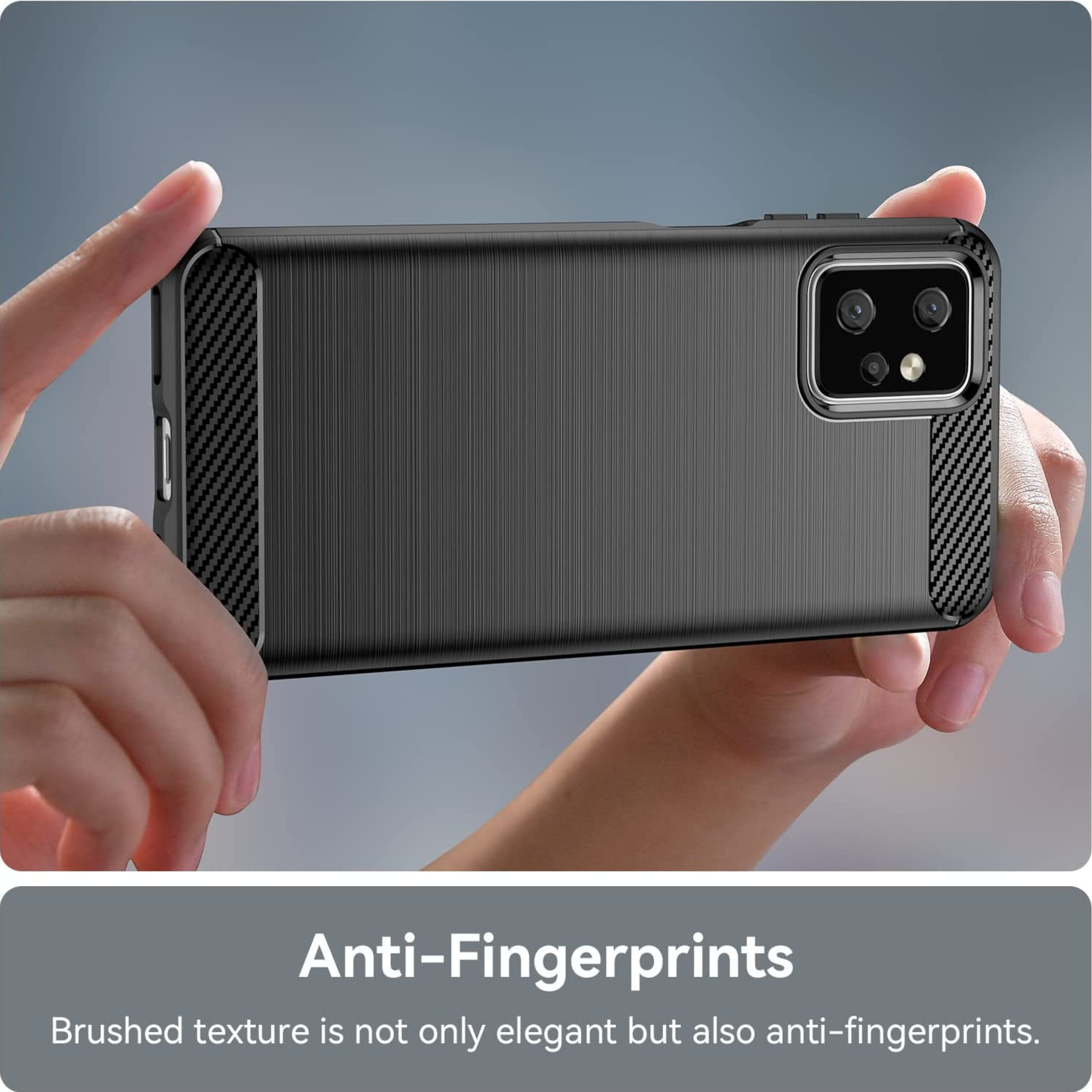 Funda protectora de goma poliuretano termoplástico cepillado con textura híbrida para Google Pixel 8 5G - Imagen 17 de 33