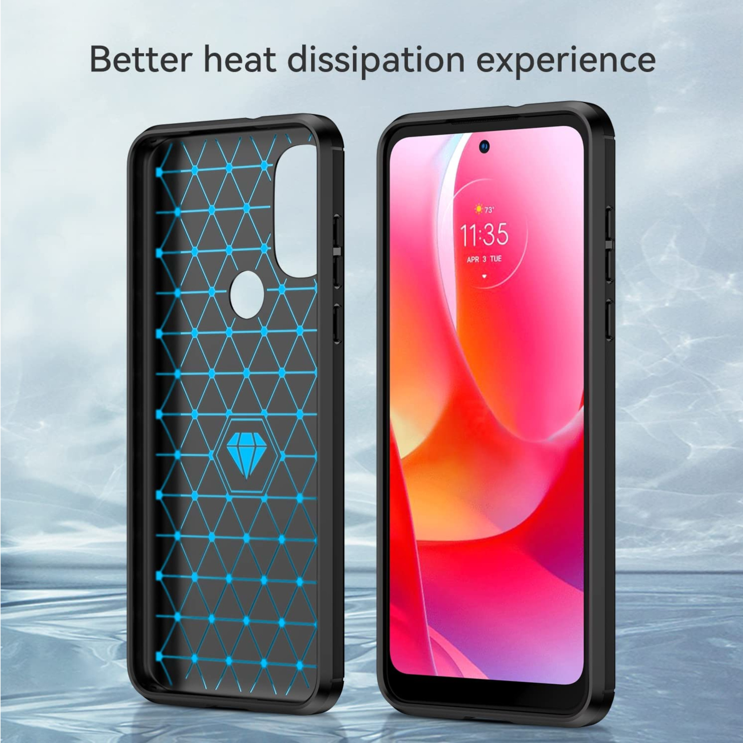 Funda protectora de goma poliuretano termoplástico cepillado con textura híbrida para Google Pixel 8 5G - Imagen 14 de 33