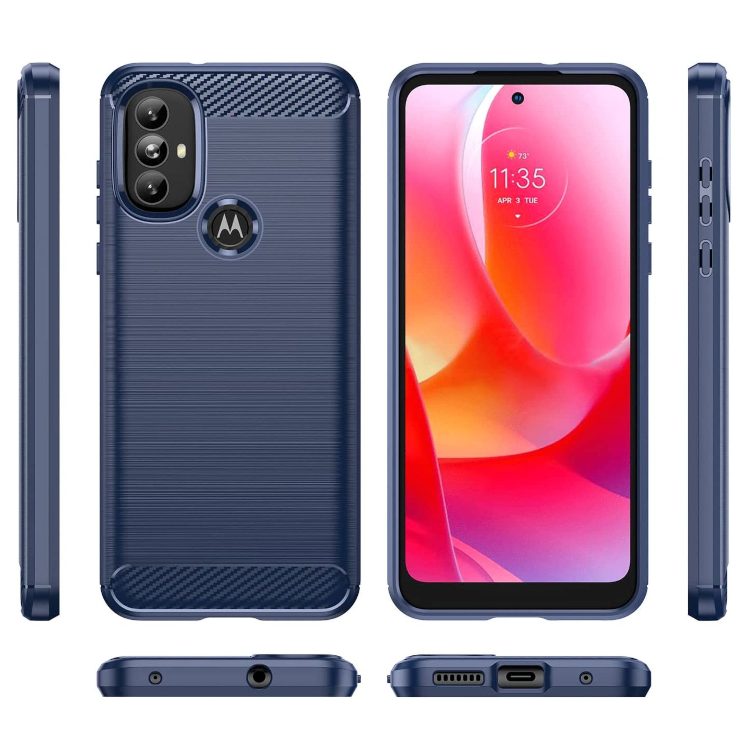 Funda protectora de goma poliuretano termoplástico cepillado con textura híbrida para Google Pixel 8 5G - Imagen 21 de 33