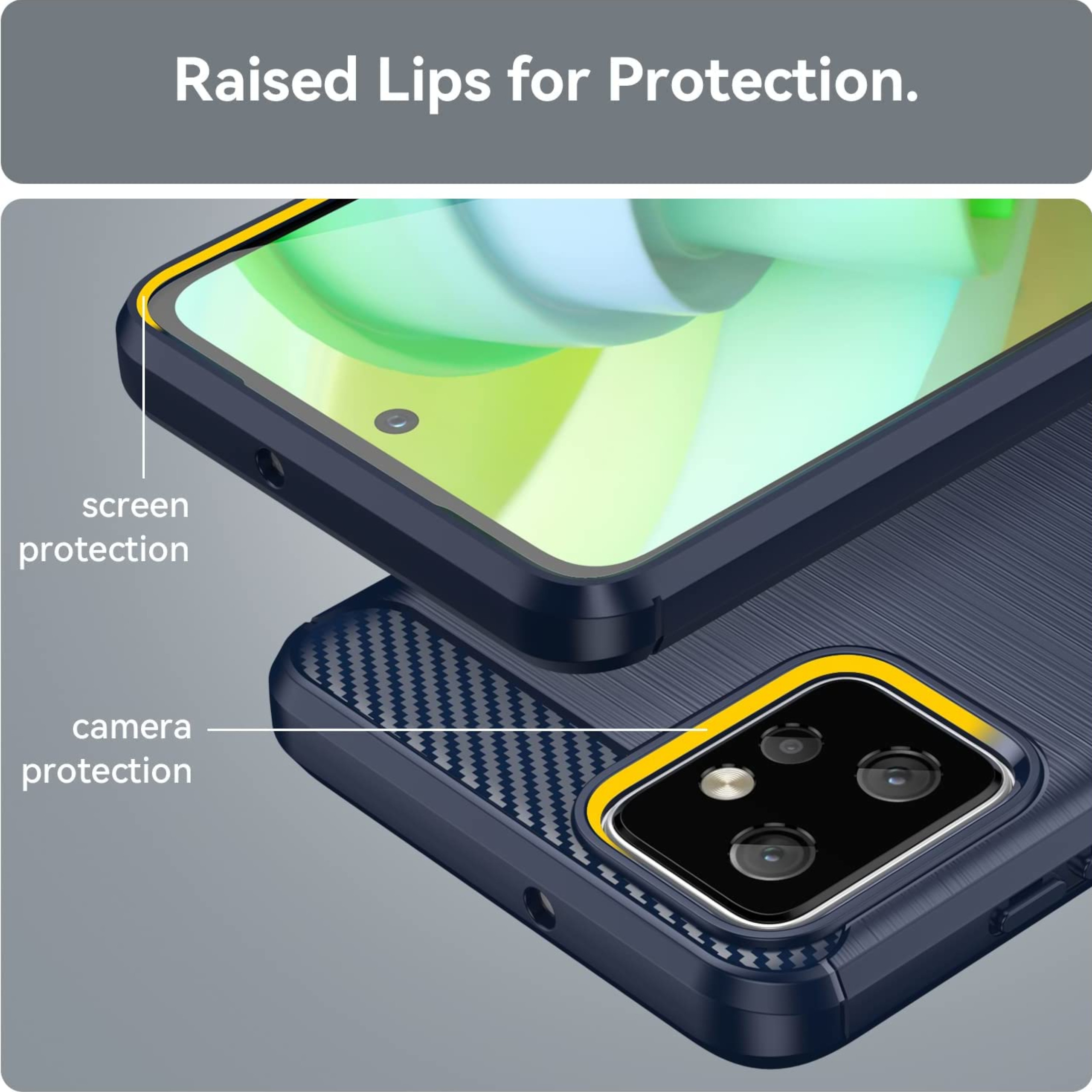 Funda protectora de goma poliuretano termoplástico cepillado con textura híbrida para Google Pixel 8 5G - Imagen 25 de 33