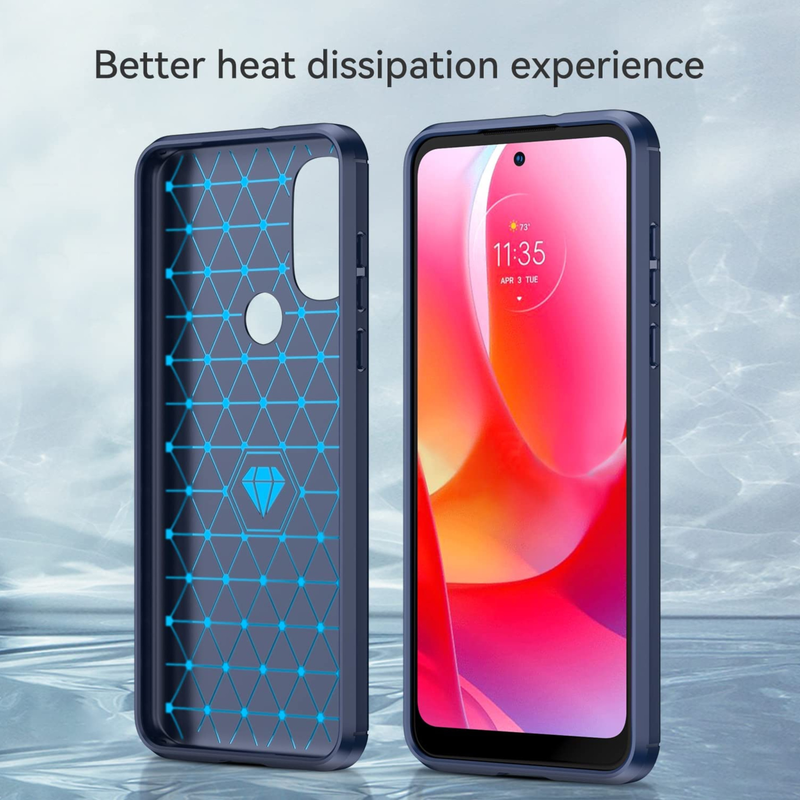 Funda protectora de goma poliuretano termoplástico cepillado con textura híbrida para Google Pixel 8 5G - Imagen 23 de 33