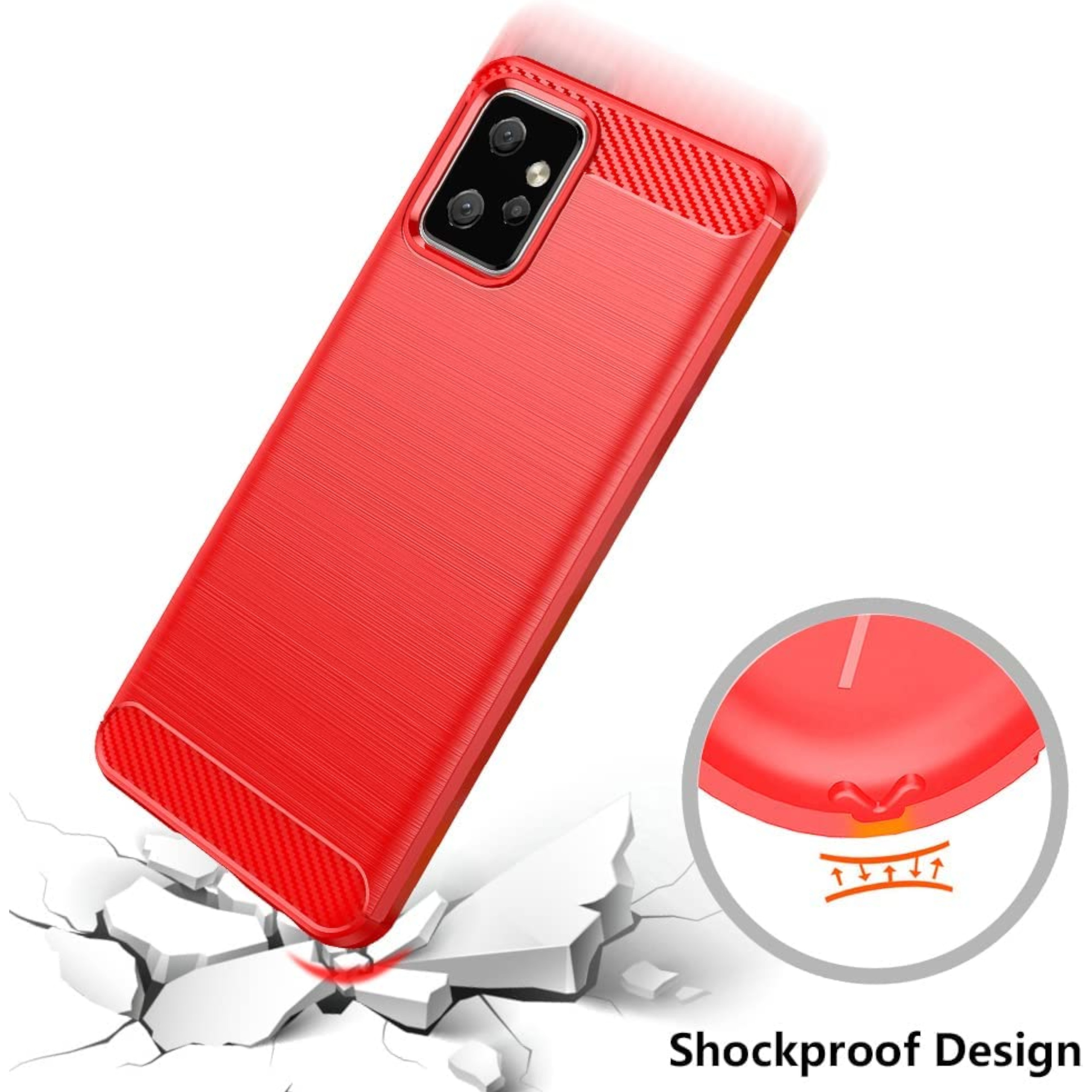 Funda protectora de goma poliuretano termoplástico cepillado con textura híbrida para Google Pixel 8 5G - Imagen 33 de 33