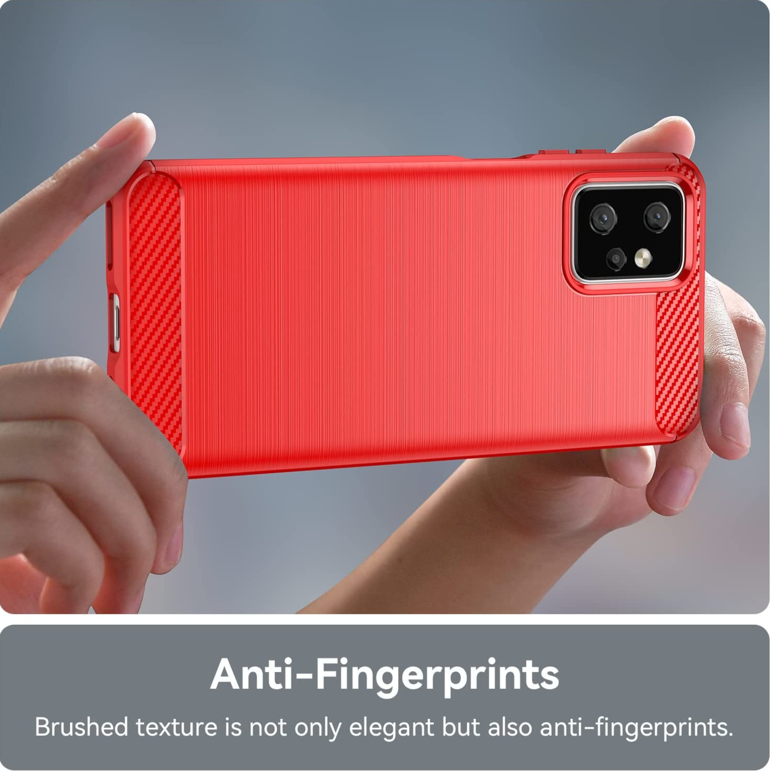 Funda protectora de goma poliuretano termoplástico cepillado con textura híbrida para Google Pixel 8 5G - Imagen 31 de 33