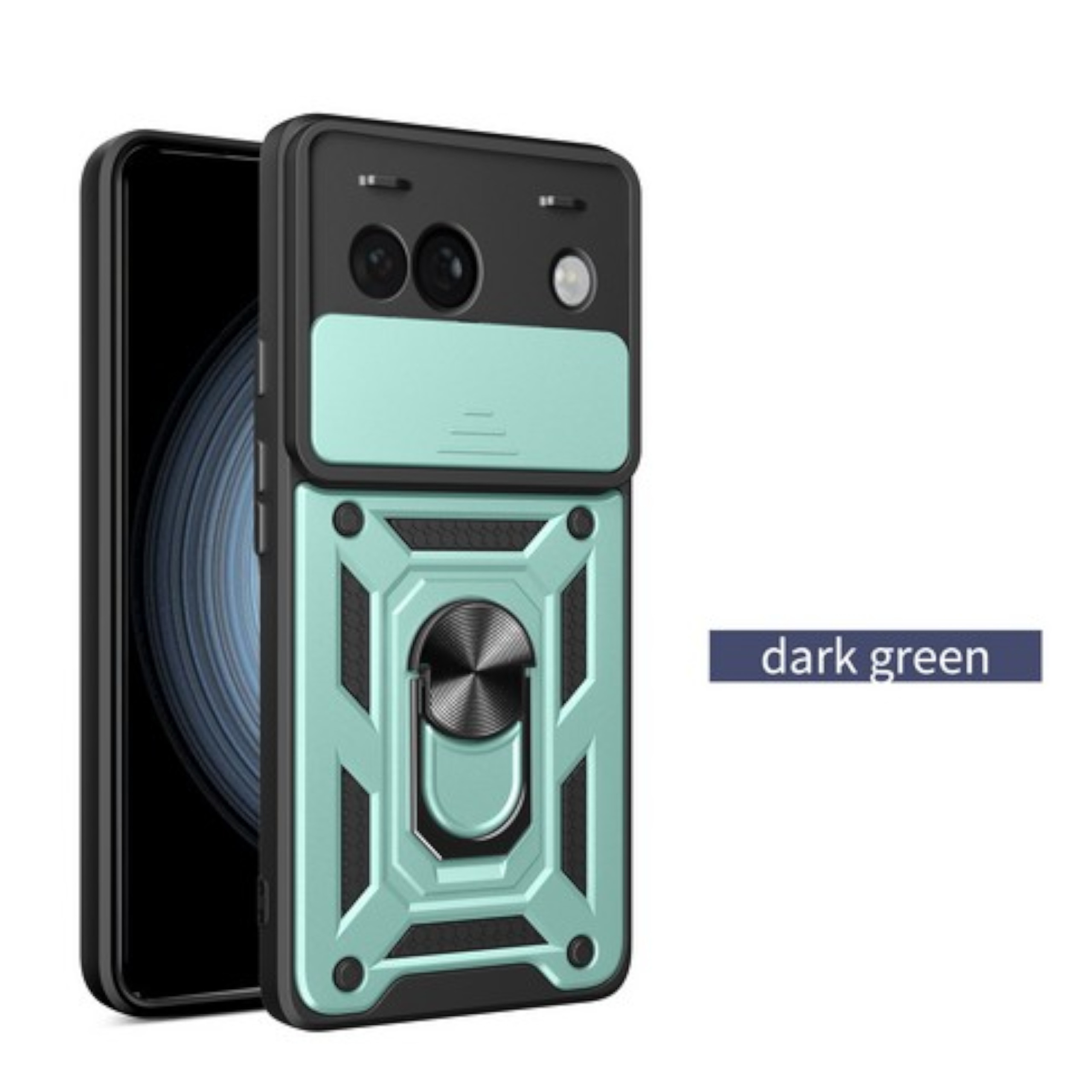 For Google Pixel 9A Shockproof Sliding Camera Ring Stand Case Cover - Picture 32 of 70