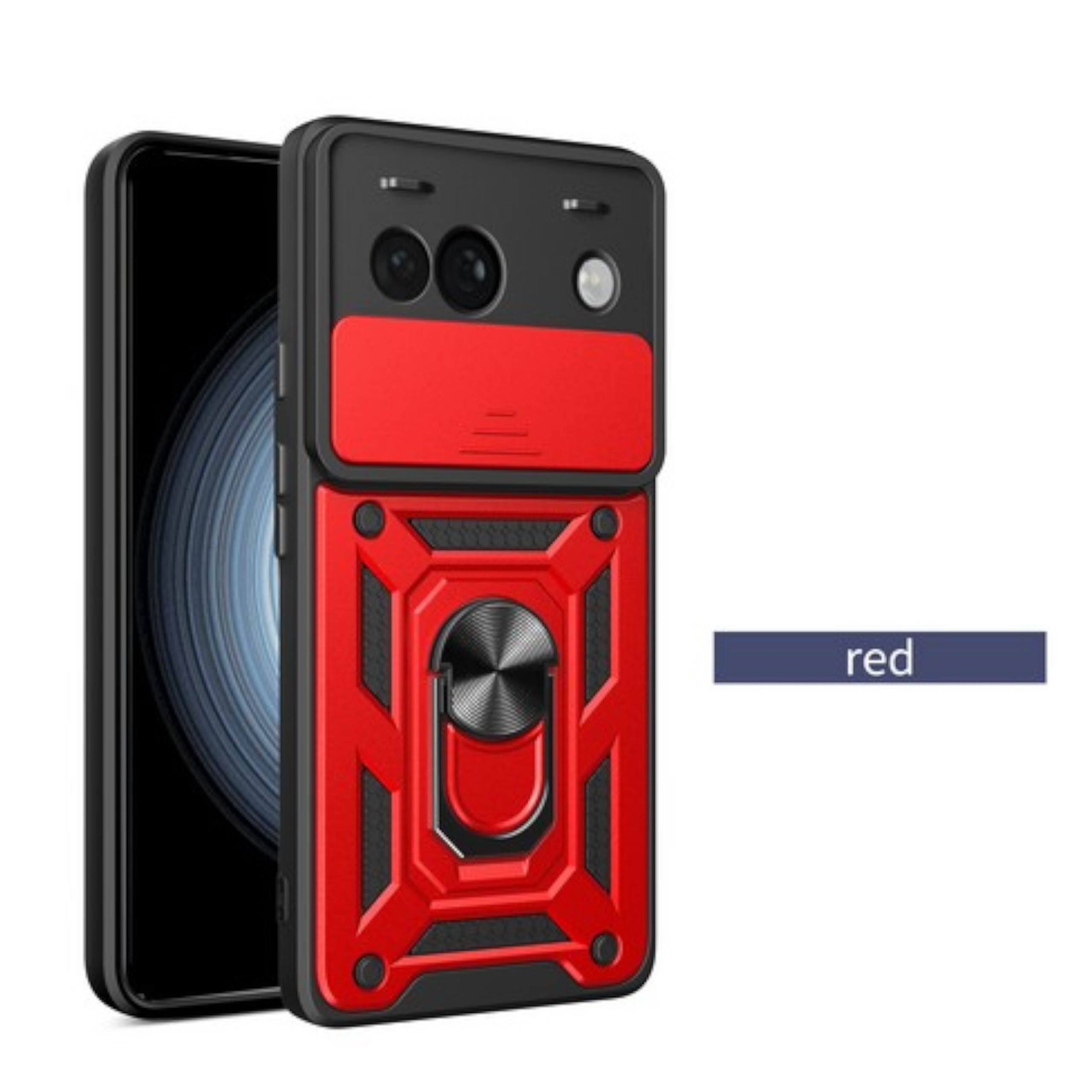 For Google Pixel 9A Shockproof Sliding Camera Ring Stand Case Cover - Picture 42 of 70