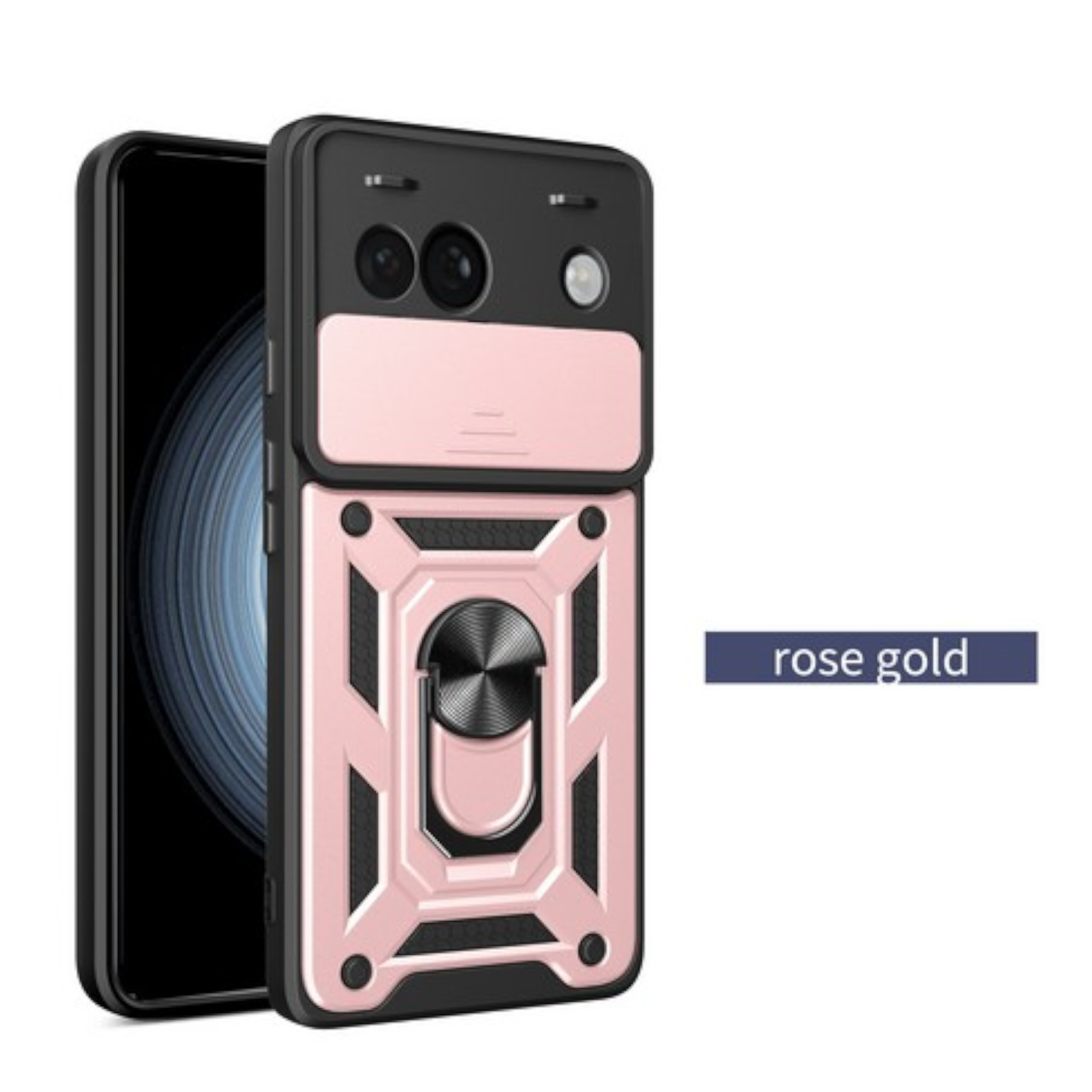 For Google Pixel 9A Shockproof Sliding Camera Ring Stand Case Cover - Picture 52 of 70