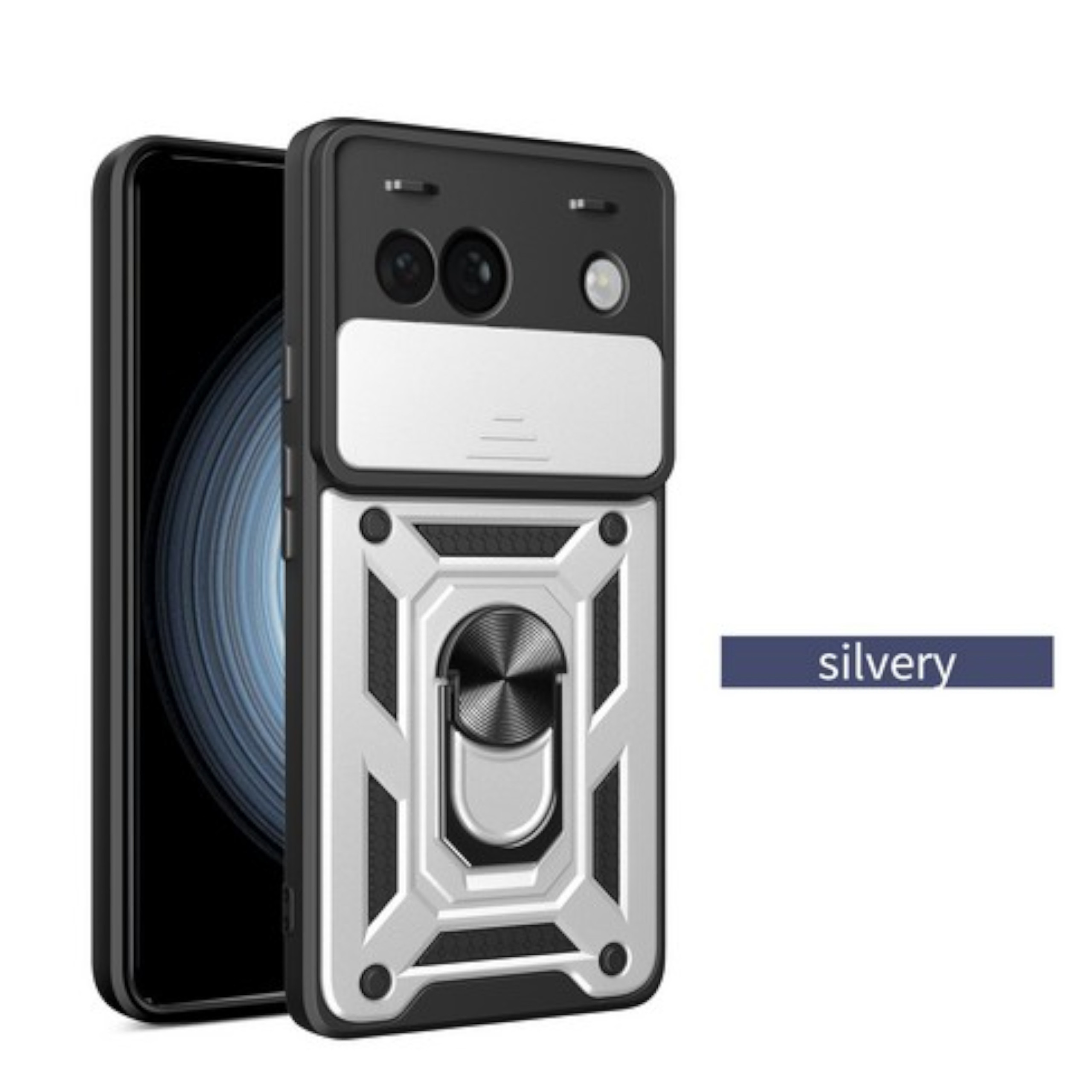 For Google Pixel 9A Shockproof Sliding Camera Ring Stand Case Cover - Picture 62 of 70