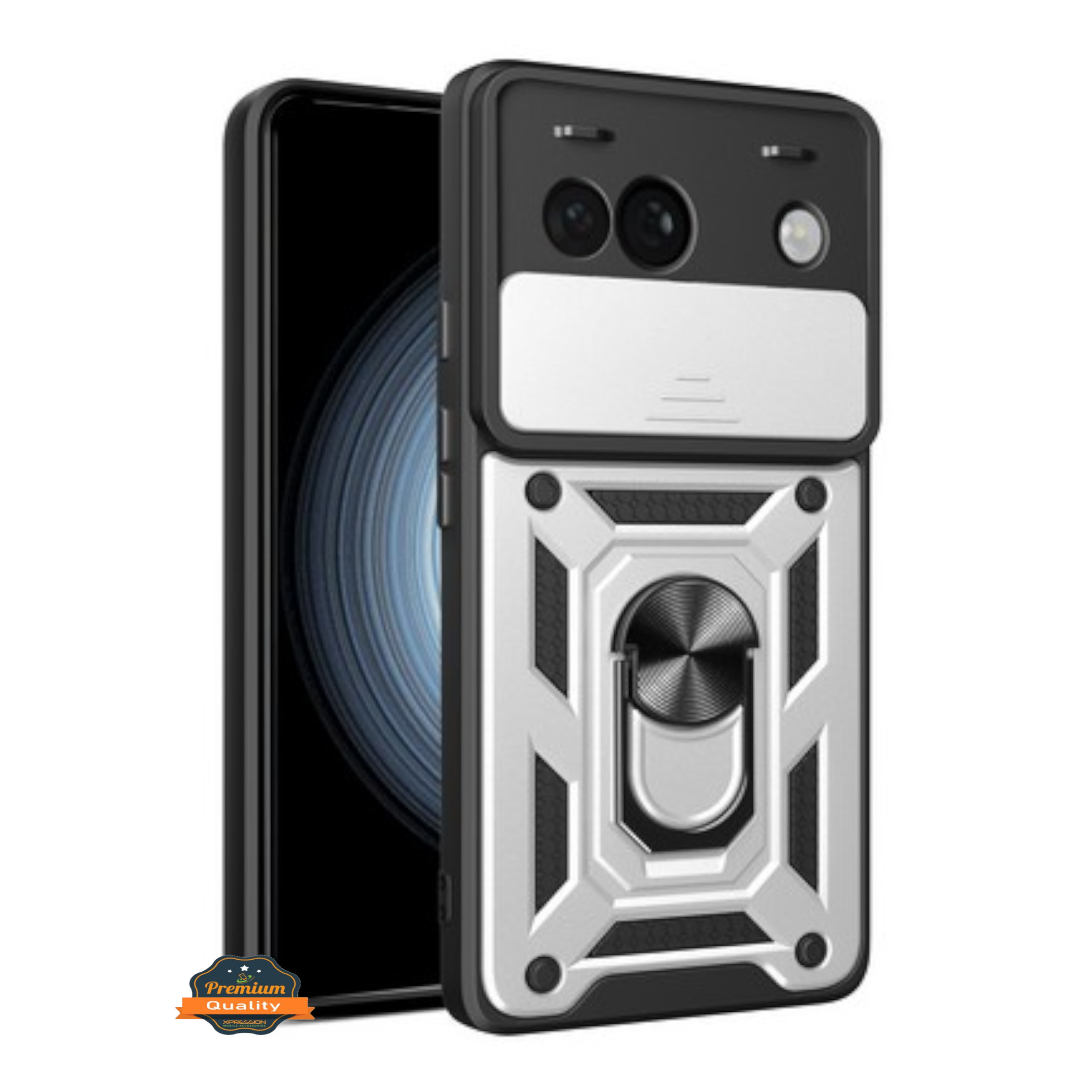 For Google Pixel 9A Shockproof Sliding Camera Ring Stand Case Cover - Picture 61 of 70