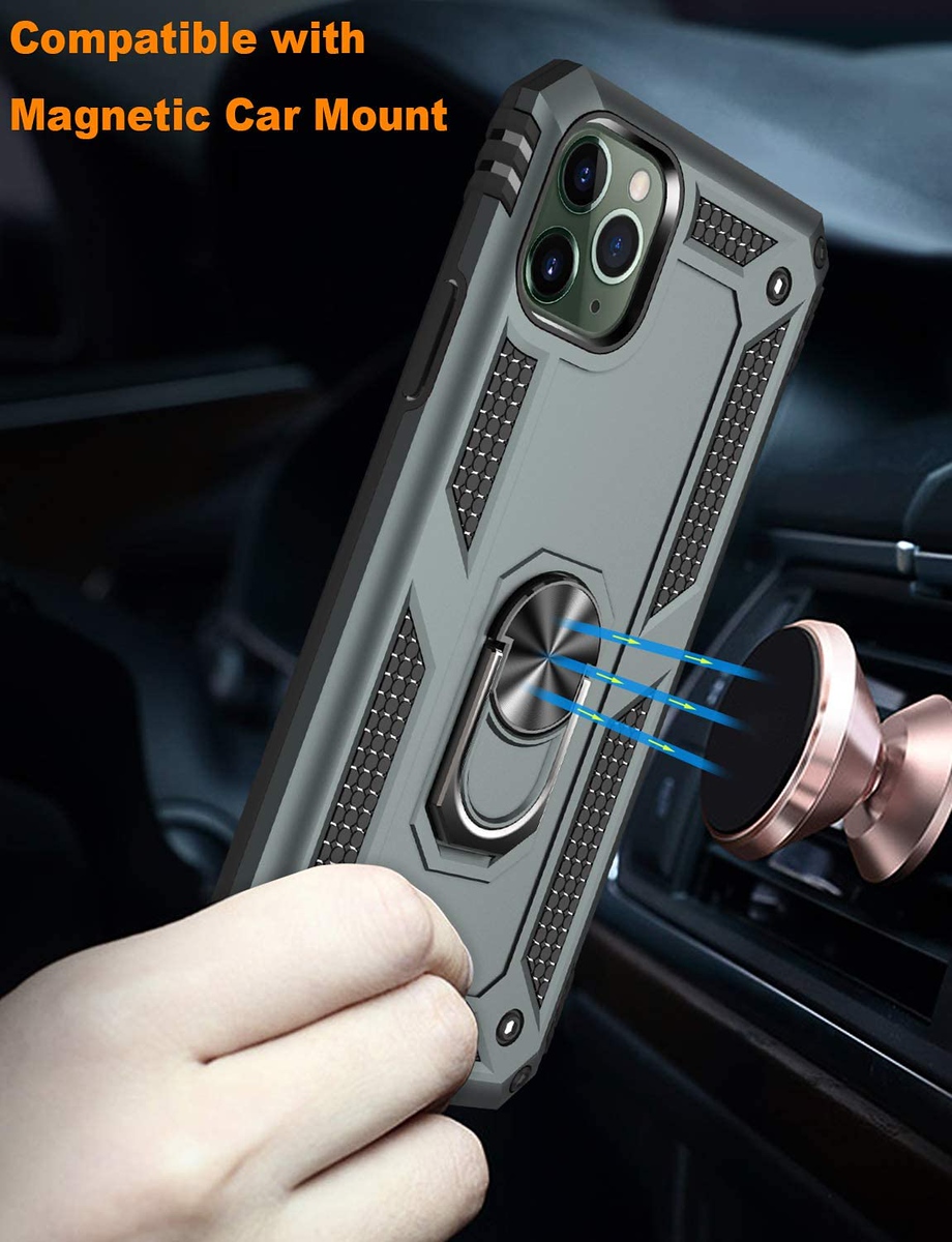 For Apple iPhone 14 Plus 6.7" Hybrid Dual Layer Ring Stand Heavy Duty Case Cover - Picture 36 of 63