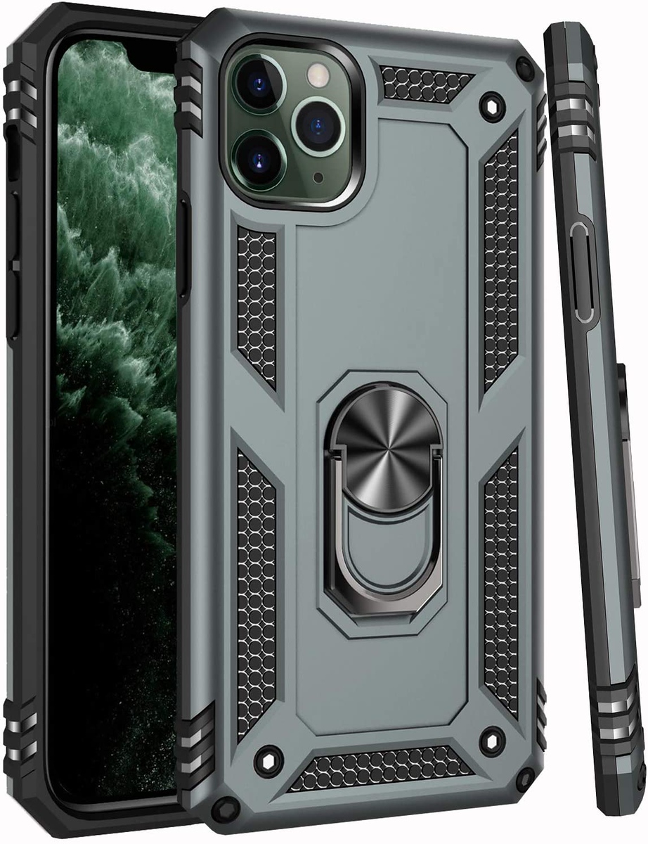 For Apple iPhone 14 Plus 6.7" Hybrid Dual Layer Ring Stand Heavy Duty Case Cover - Picture 29 of 63