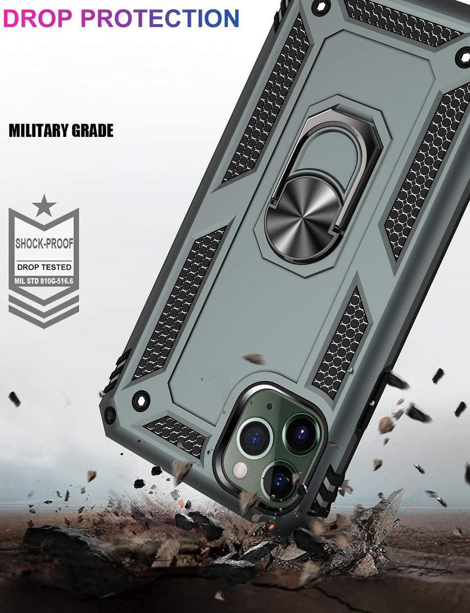 For Apple iPhone 14 Plus 6.7" Hybrid Dual Layer Ring Stand Heavy Duty Case Cover - Picture 32 of 63