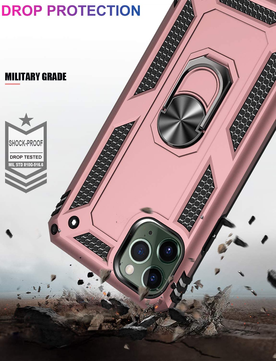 For Apple iPhone 14 Plus 6.7" Hybrid Dual Layer Ring Stand Heavy Duty Case Cover - Picture 51 of 63