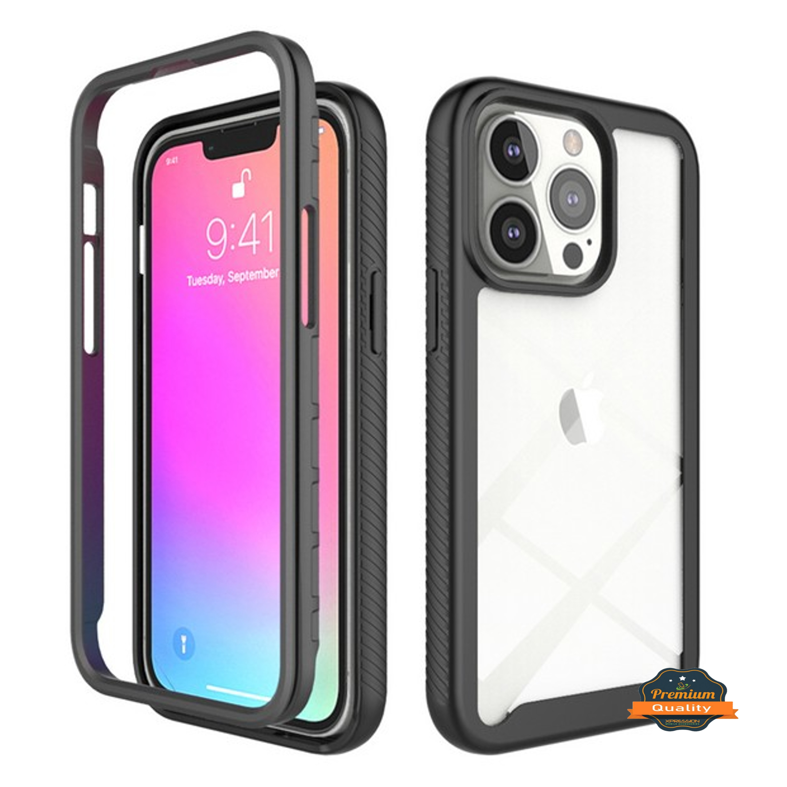 For Apple iPhone 14 Plus 6.7" Armor Hybrid Hard TPU Rugged Shockproof Case Cover - Picture 11 of 37