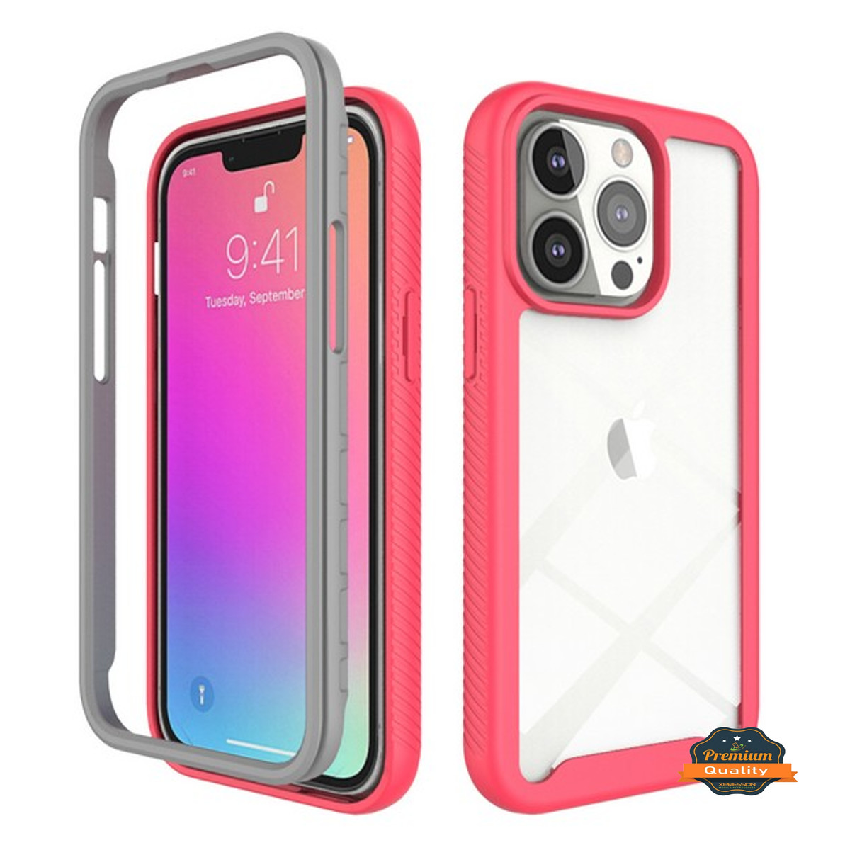 For Apple iPhone 14 Plus 6.7" Armor Hybrid Hard TPU Rugged Shockproof Case Cover - Picture 29 of 37