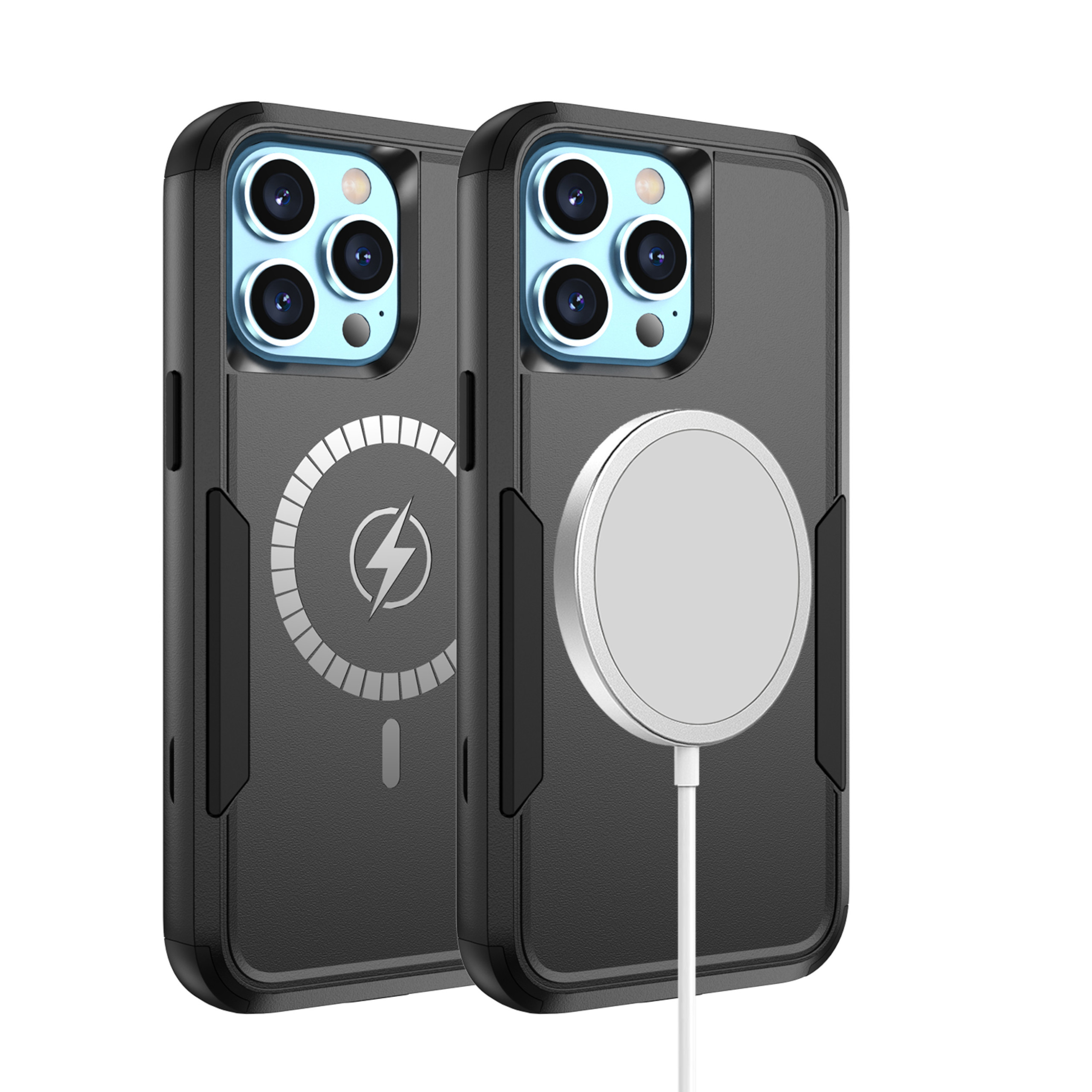 For Apple iPhone 16 Heavy Duty 2in1 TPU Compatible with Magsafe Case Cover - Picture 14 of 41