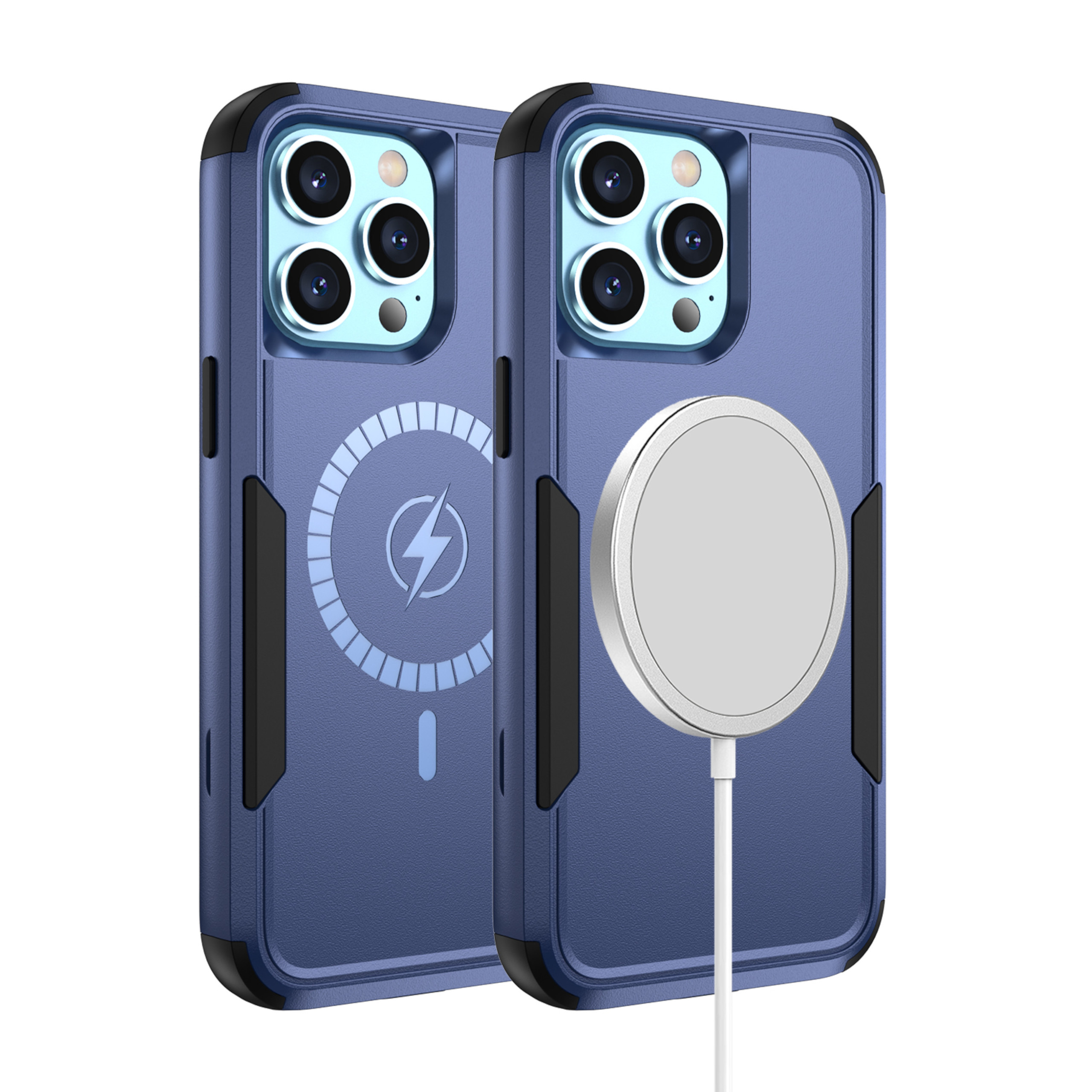 For Apple iPhone 16 Heavy Duty 2in1 TPU Compatible with Magsafe Case Cover - Picture 24 of 41